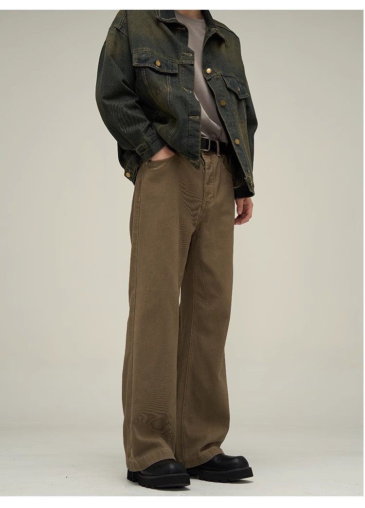 image of Retro Coffee Colored Jeans in Brown, Men's (Size 30)