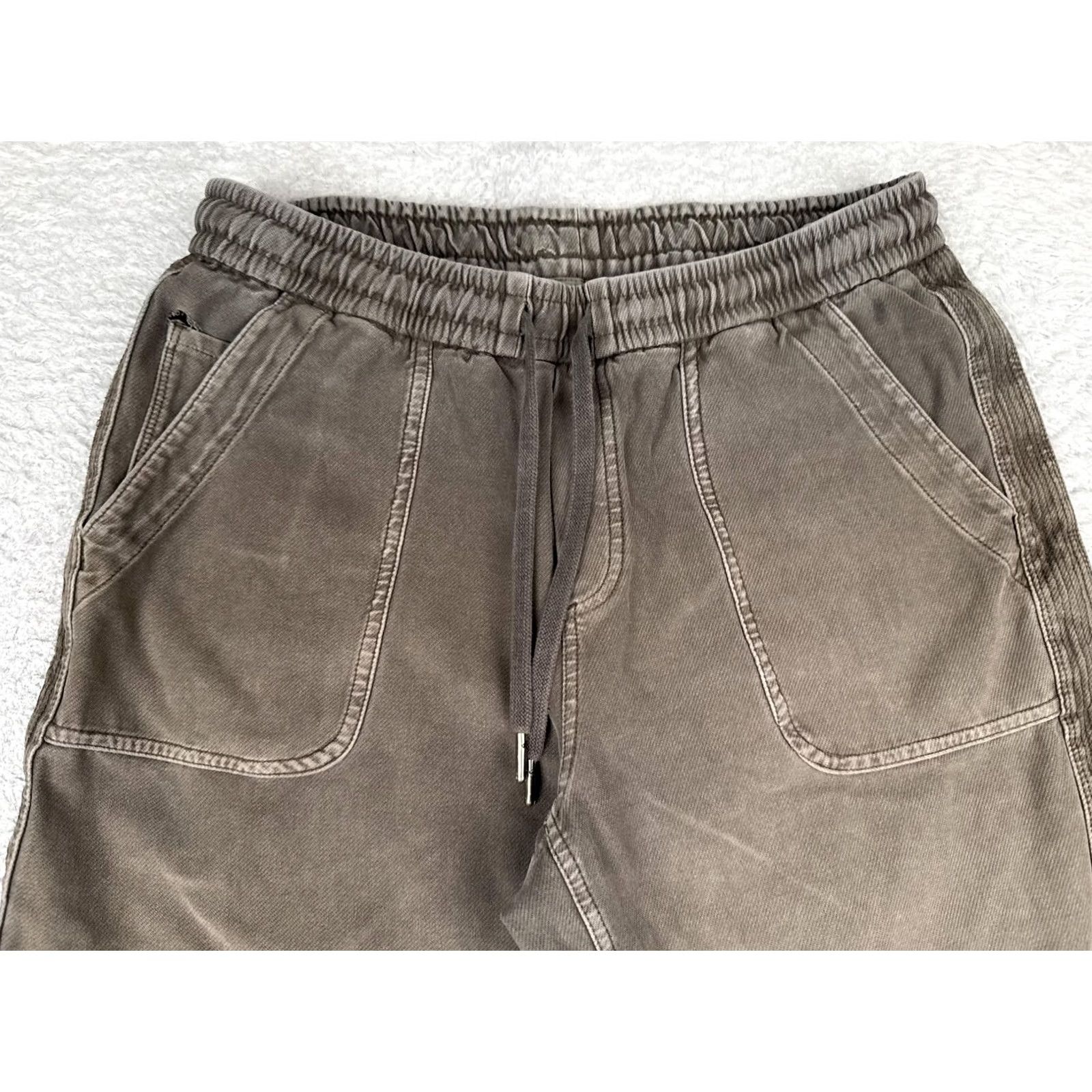 Athleta Athleta Farallon Jogger Pants Womens 8 Brown Twill Elastic Waist Pockets Casual Travel Size 30" / US 8 / IT 44 - 4 Thumbnail