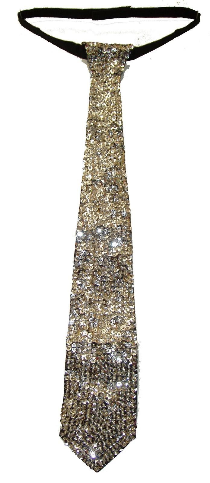 Sterling Silver Sequin Neck Tie SILVER for KIDS Size ONE SIZE - 1 Thumbnail
