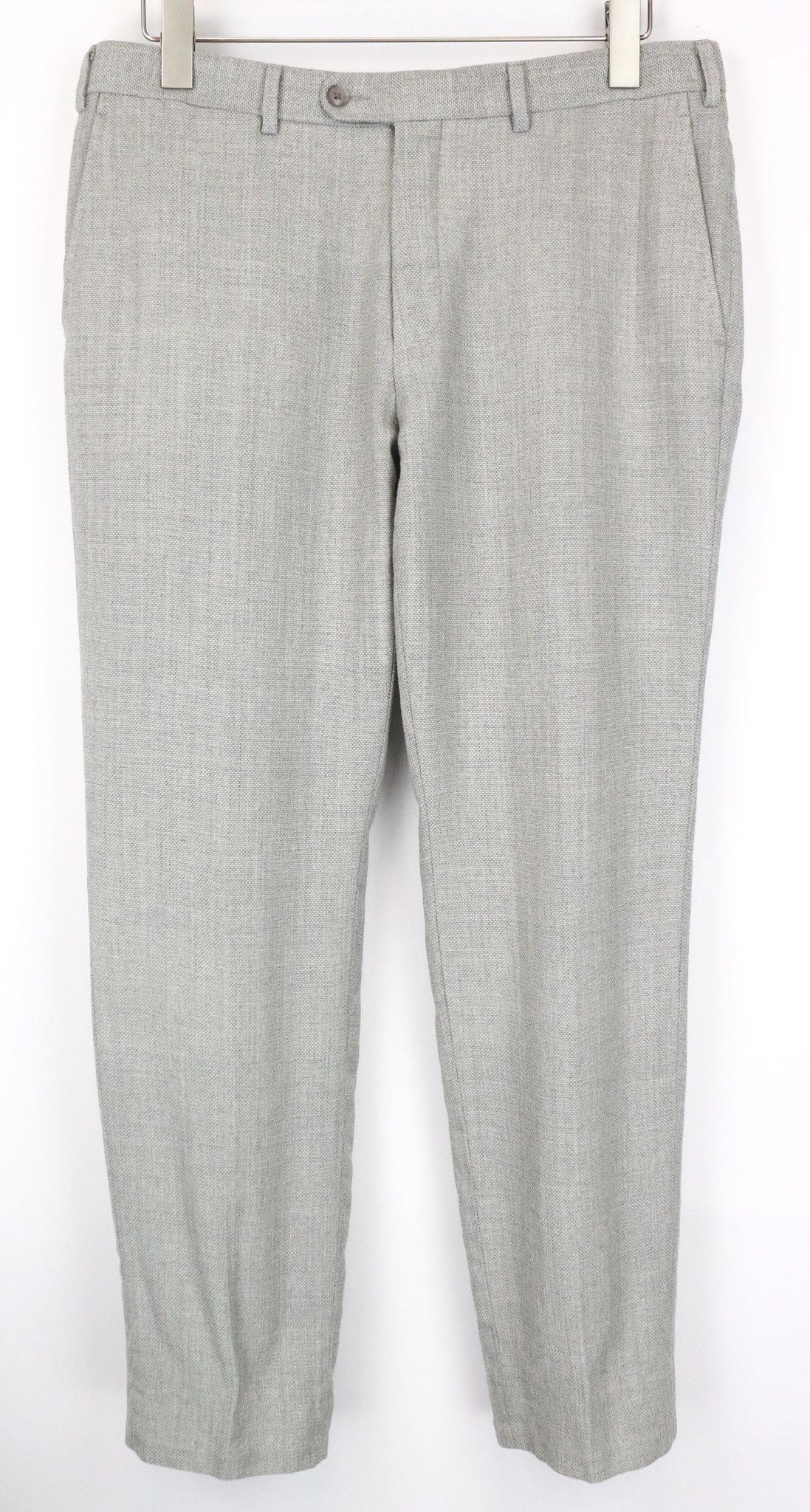 Suitsupply HAVANA JETTED UK44R Grey Melange Wool Suit 75291 Size 44R - 7 Thumbnail