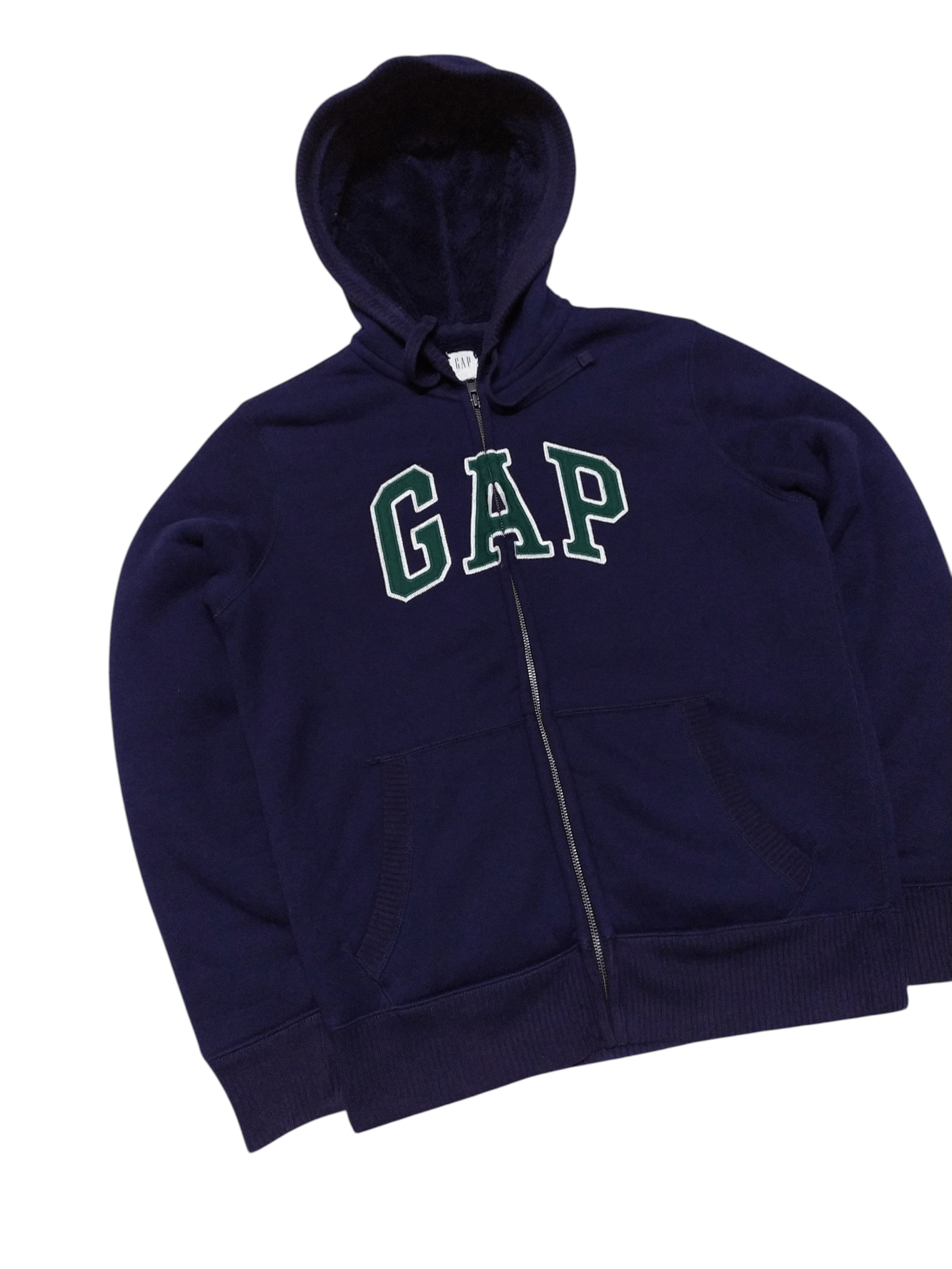 Gap Vintage GAP Big Logo Full Zipper Hoodie Size S / US 4 / IT 40 - 2 Thumbnail