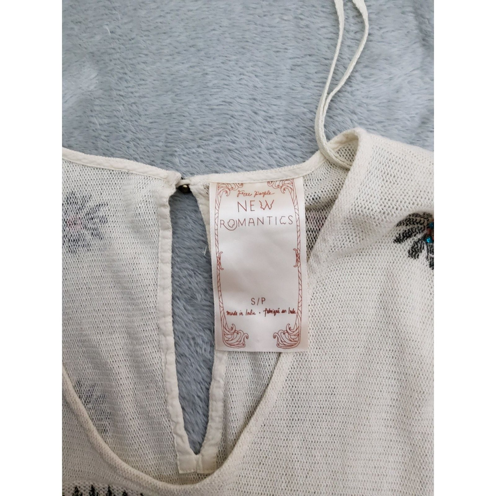 Free People Free People New Romantics Size S/P Knit Top Short Sleeve Size S / US 4 / IT 40 - 2 Thumbnail