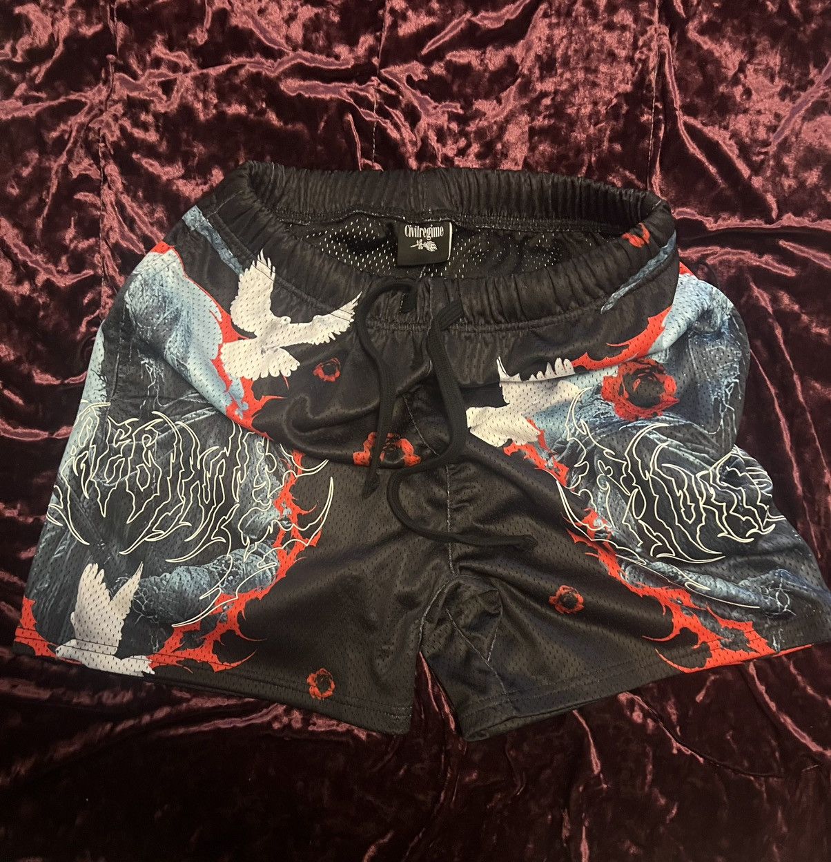 Civil Regime Civil Regime Dove mesh basketball shorts Size US 30 / EU 46 - 1 Thumbnail