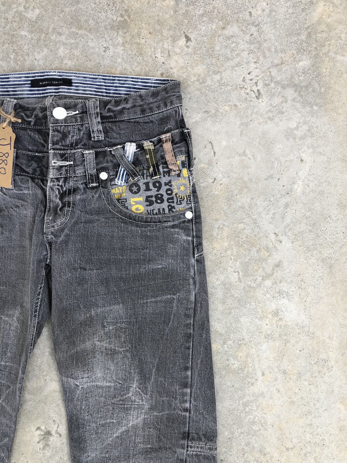 Hysteric Glamour Japanese Memory Special Double Waist Distressed Jeans Size US 31 - 5 Thumbnail