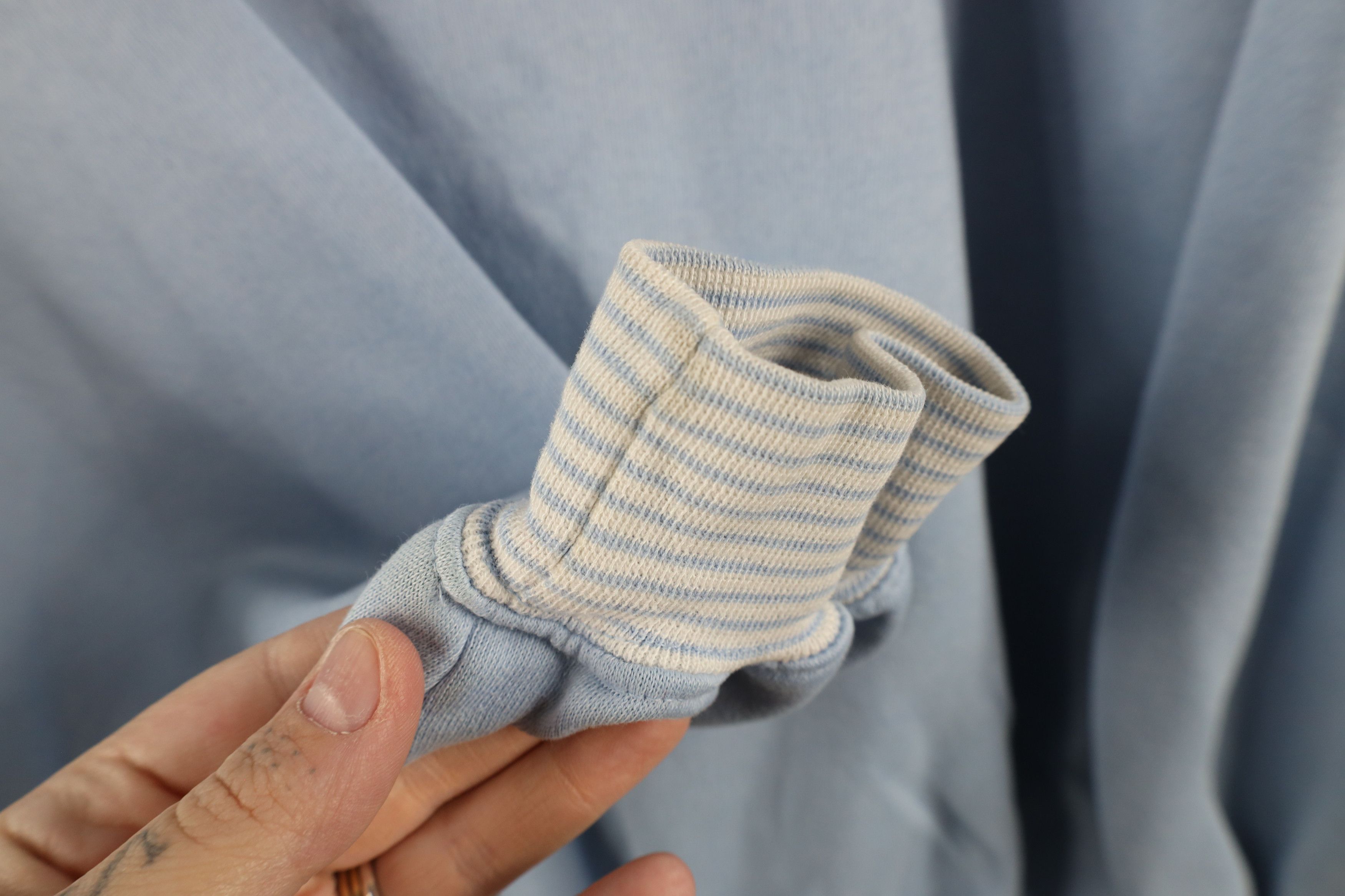 Vintage Vintage 90s Streetwear Crewneck Sweatshirt Light Blue Size XL / US 12-14 / IT 48-50 - 5 Thumbnail
