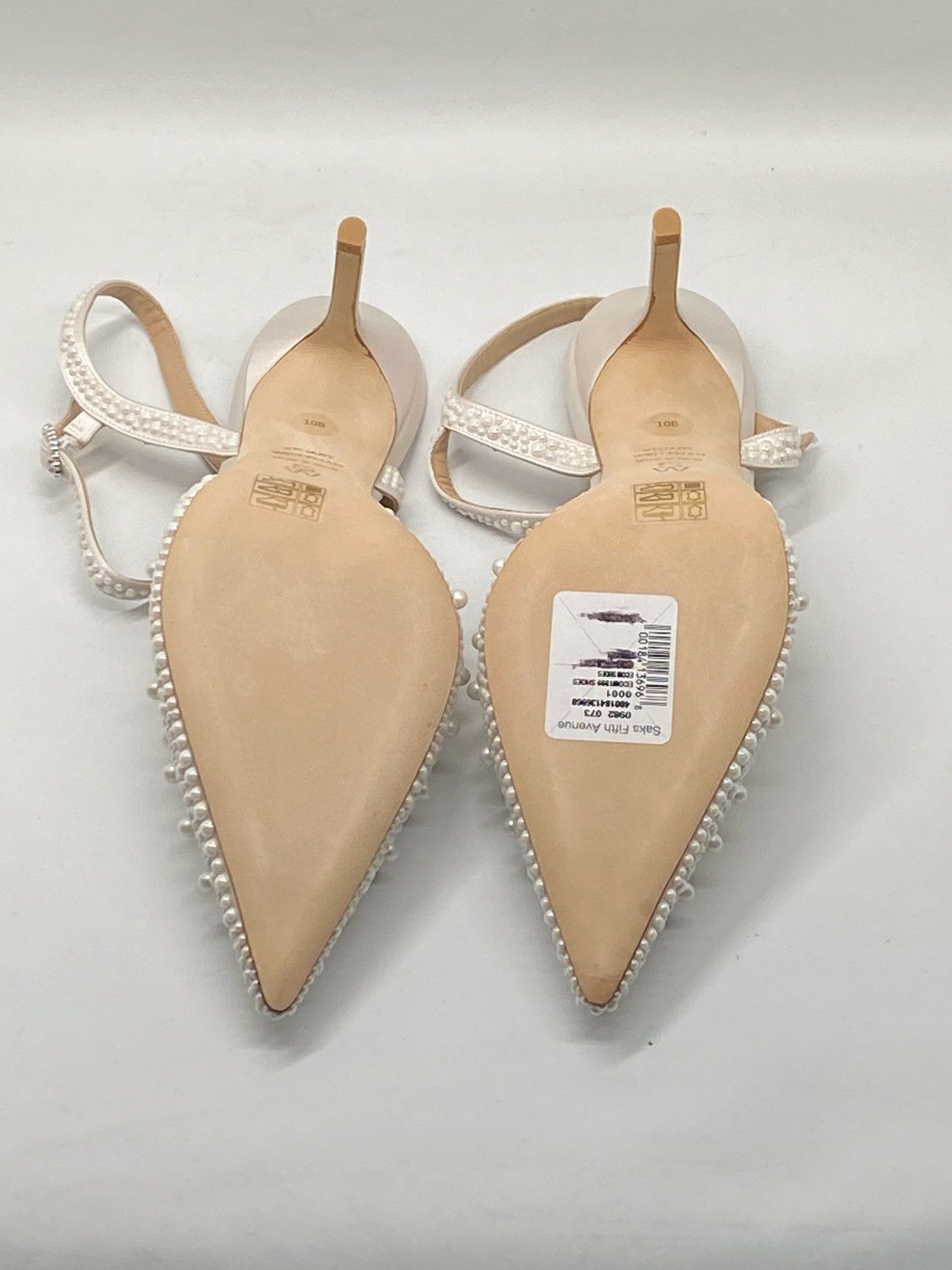 Stuart Weitzman Stuart Weitzman 85MM Pearl-Embellished Satin Pumps size 10 Size US 10 / IT 40 - 12 Thumbnail