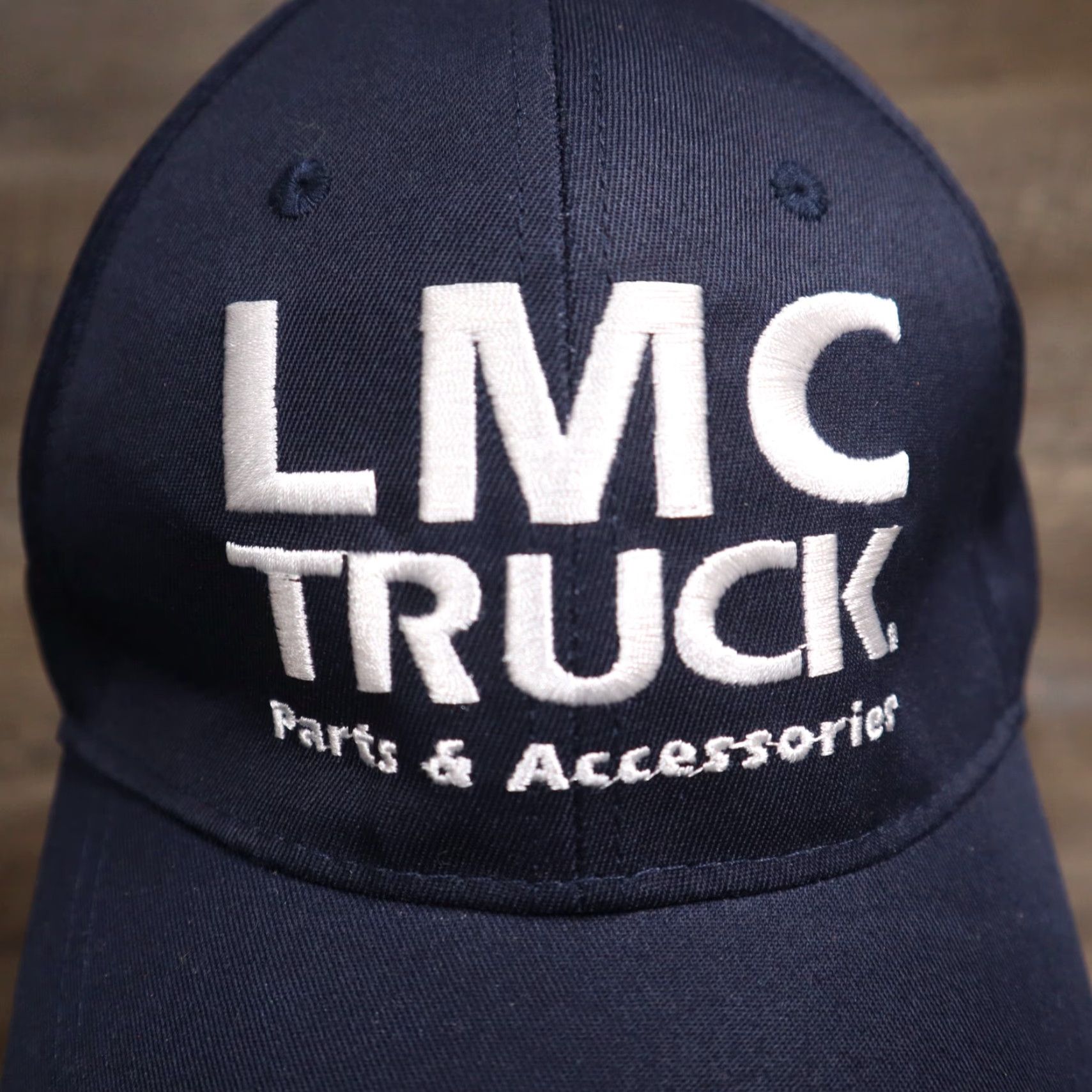 Vintage Baseball Cap LMC Truck Parts and Accessories Blue Snapback Hat Adult Adjustable Men's Unbranded Brand Leather? Size ONE SIZE - 2 Thumbnail