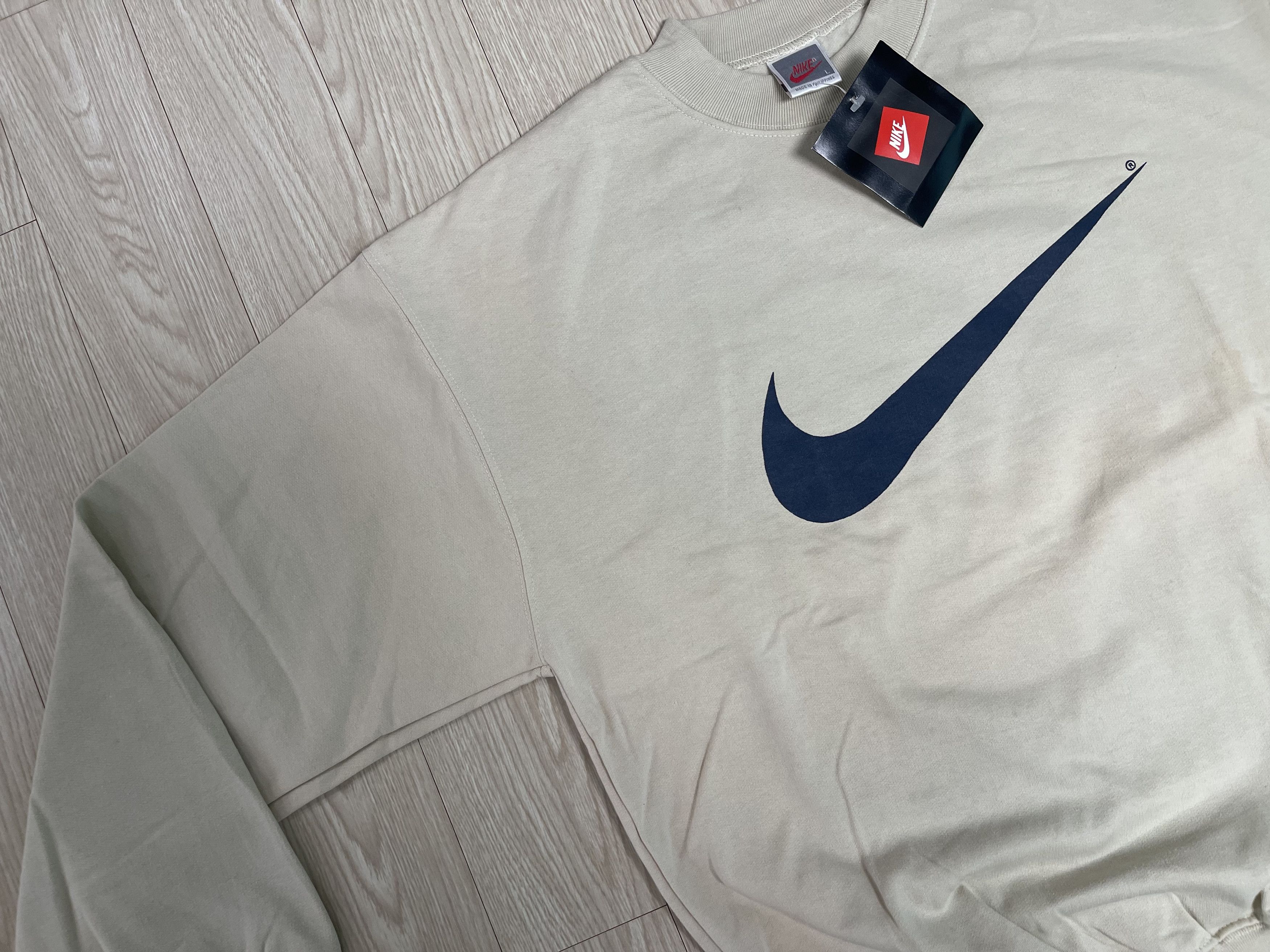 Nike Nike Red Tag Old 90’s Vintage Sweatshirt 1990 Beige L Size US L / EU 52-54 / 3 - 2 Thumbnail