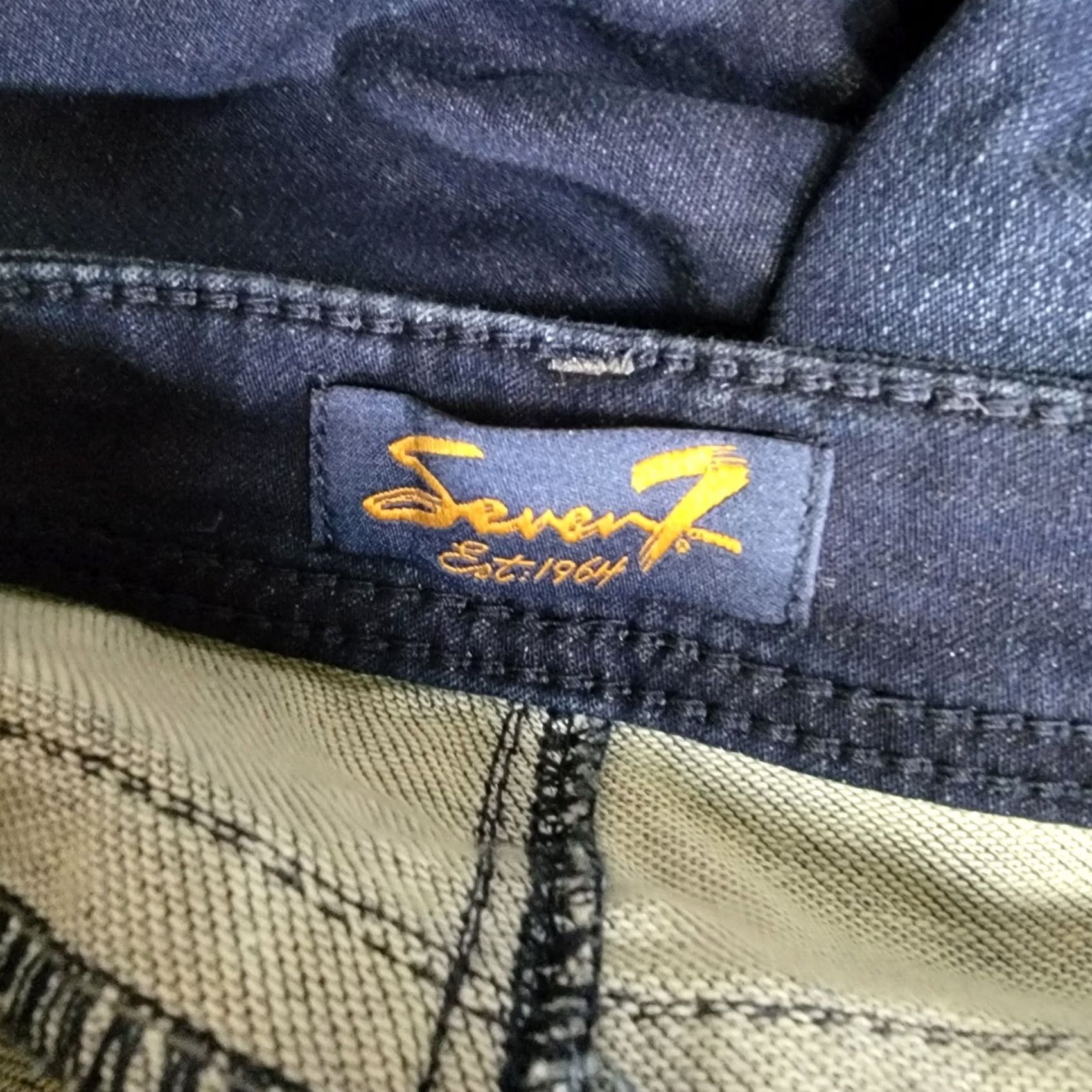 Vintage Seven7 Shorts womens Sz: 12 Blue Denim Jeans new with tags Size 34" / US 12 / IT 48 - 3 Thumbnail