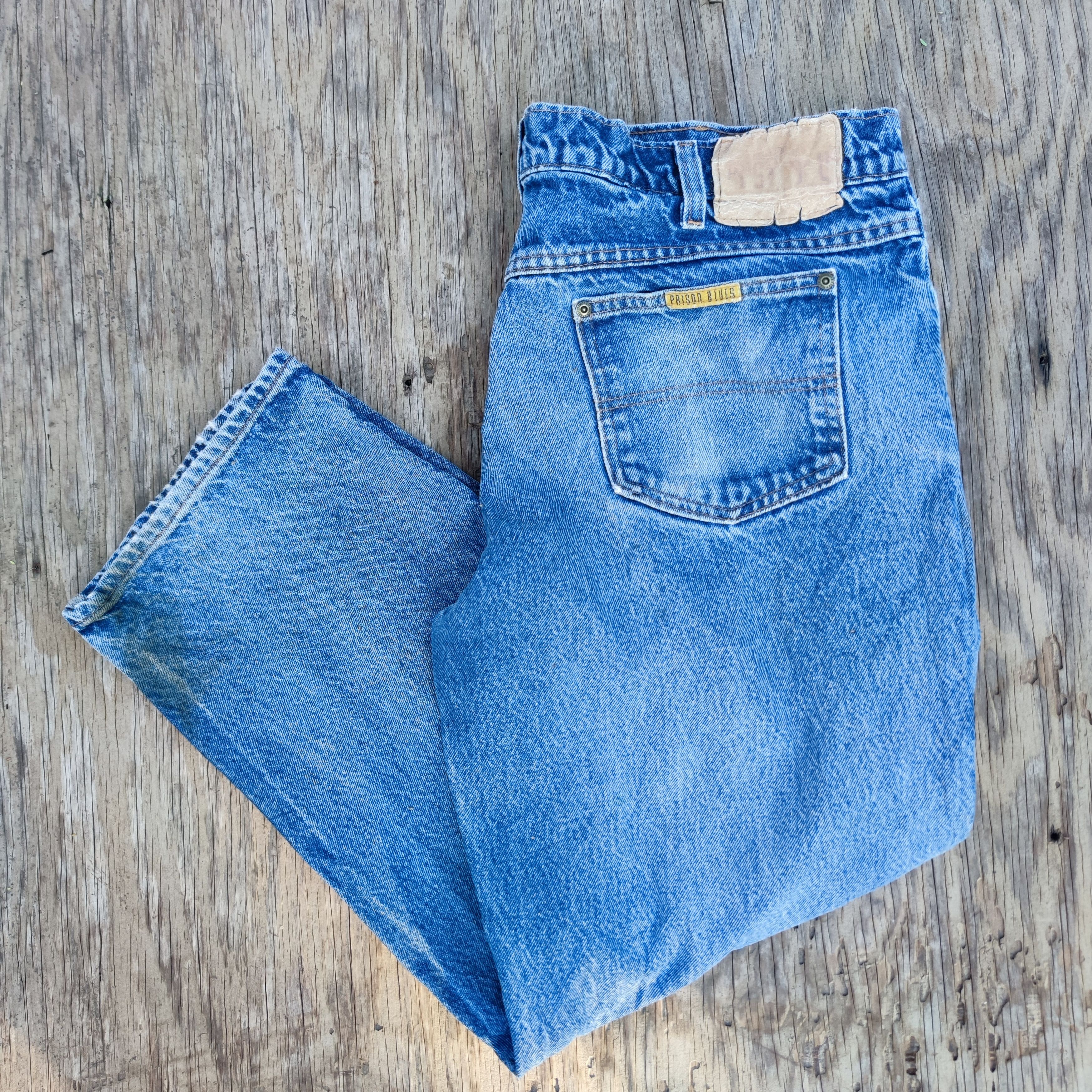 Vintage Vintage Prison Blues Work Denim Pant Size US 38 / EU 54 - 1 Thumbnail