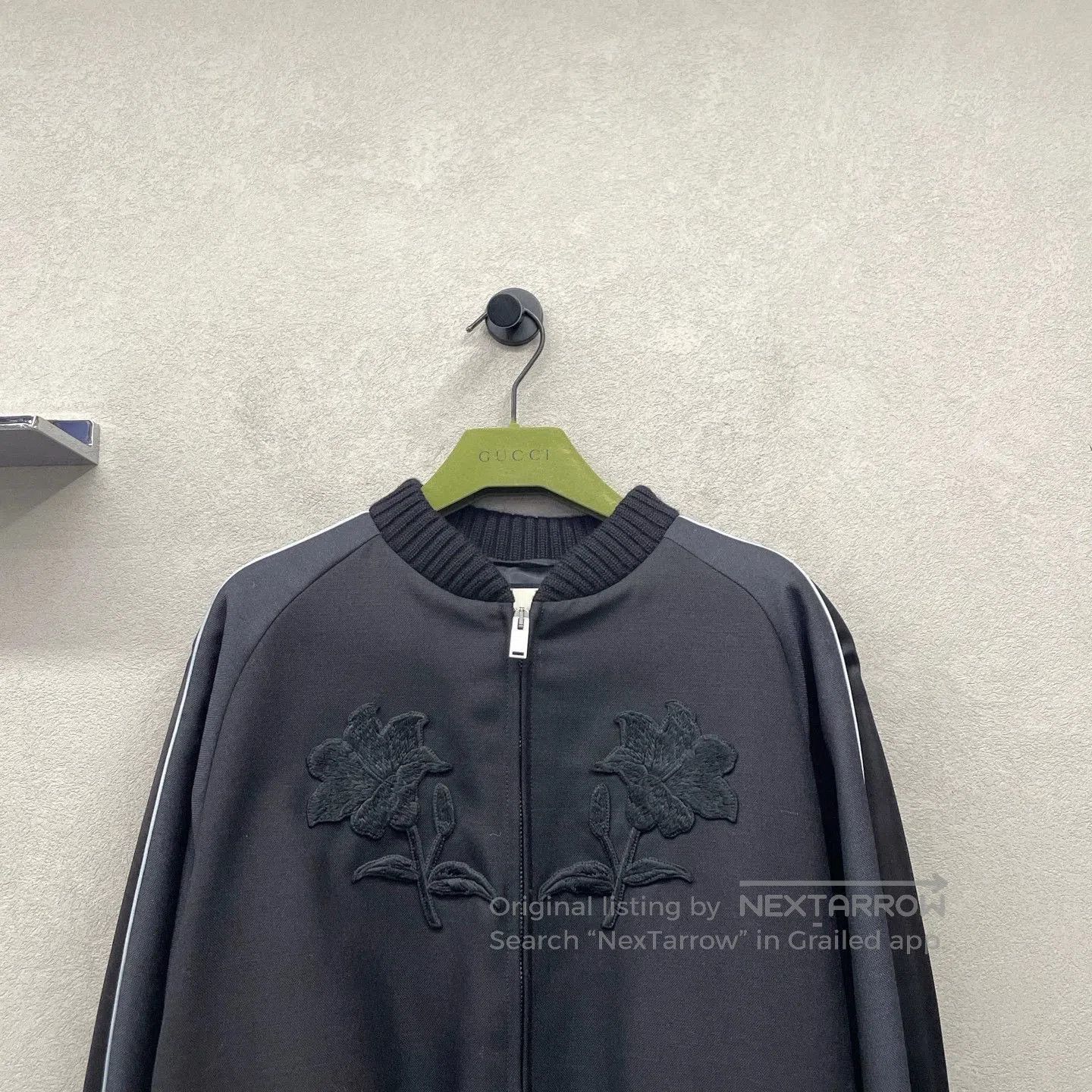 Gucci black embroidered bomber jacket size 46. Size US S / EU 44-46 / 1 - 4 Thumbnail