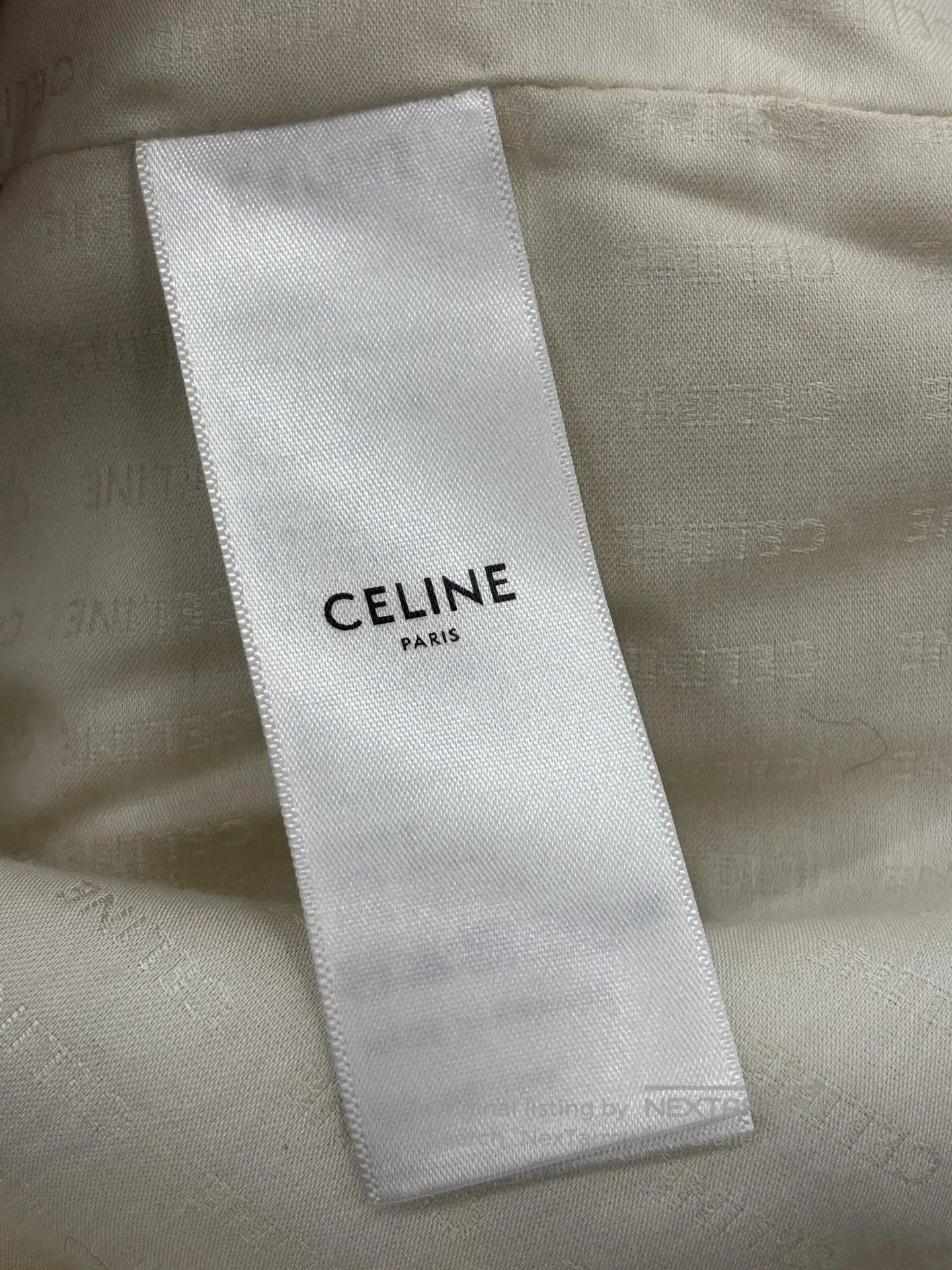 Celine Celine Beige Striped Gold Button Cropped Jacket. Size S / US 4 / IT 40 - 5 Thumbnail