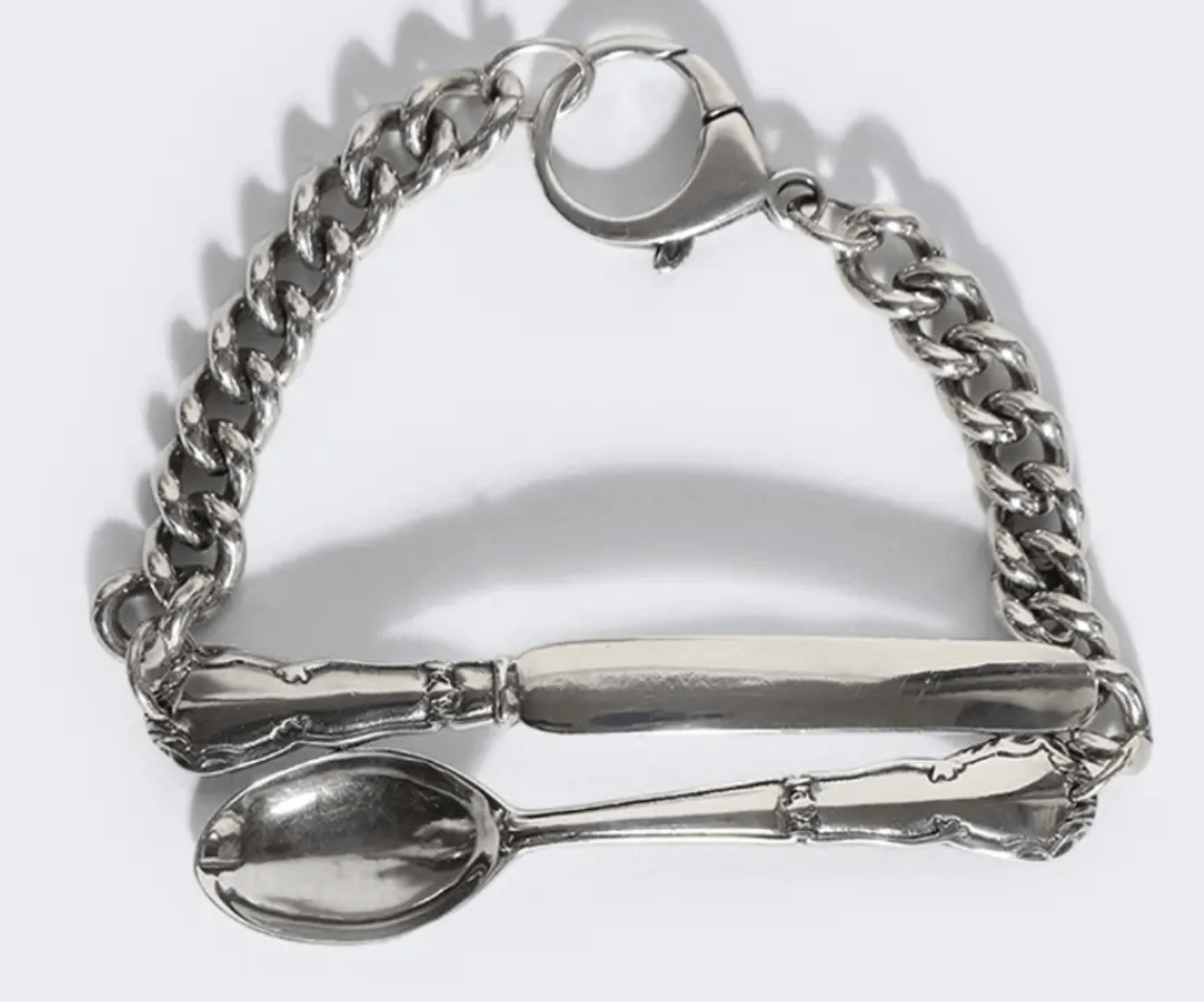 Enfants Riches Deprimes Enfants Riches Deprimes Spoon And Knife Bracelet Silver Size ONE SIZE - 1 Thumbnail