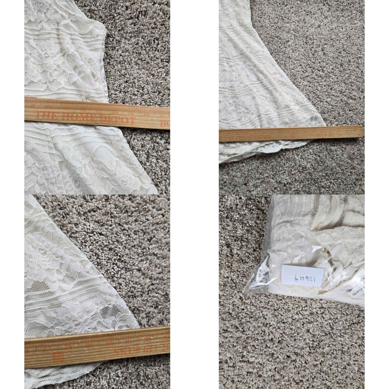 Abercrombie & Fitch Abercrombie & Fitch Dress Womens Medium White Lace Sleeveless Flare Tank Boho Size M / US 6-8 / IT 42-44 - 8 Thumbnail