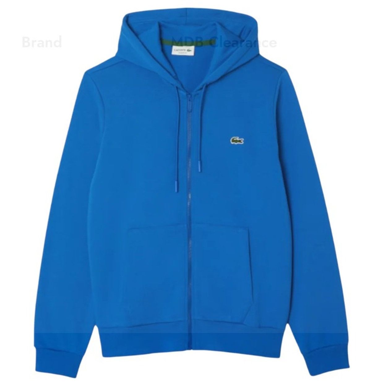 Lacoste Lacoste Men's Full Zip Fleece Sweatshirt Ultra Marine S Size US S / EU 44-46 / 1 - 1 Thumbnail