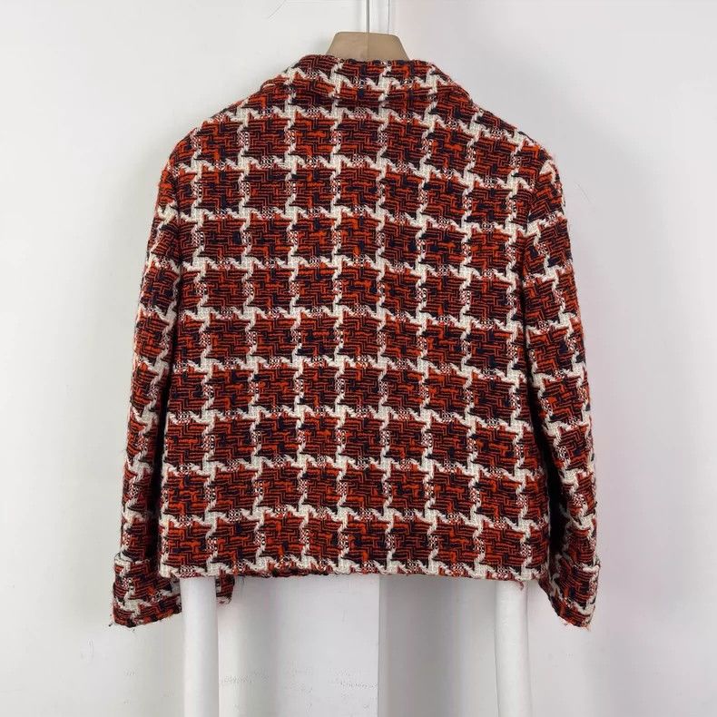 Gucci Gucci Red tweed woven suit jacket Size US XXS / EU 40 - 2 Thumbnail