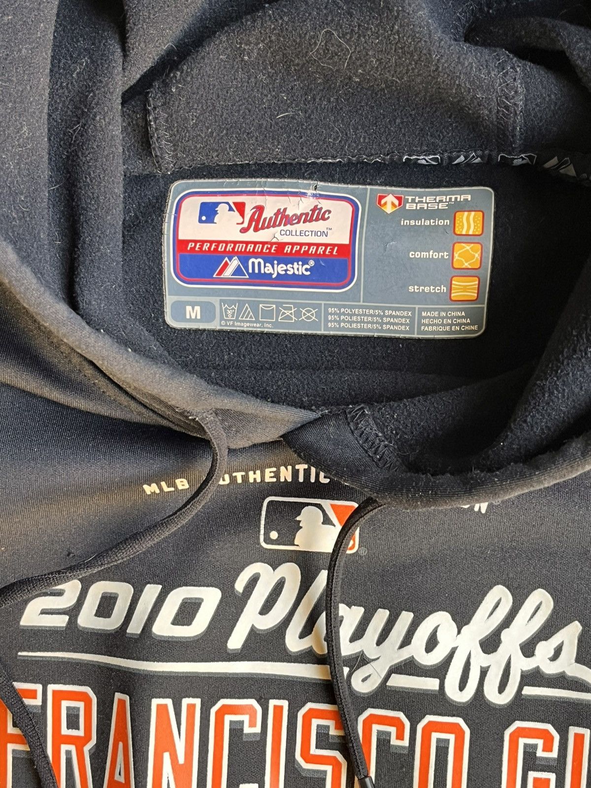 Majestic 2010 Majestic Authentic SF Giants Playoffs Black Hoodie Size US M / EU 48-50 / 2 - 4 Thumbnail
