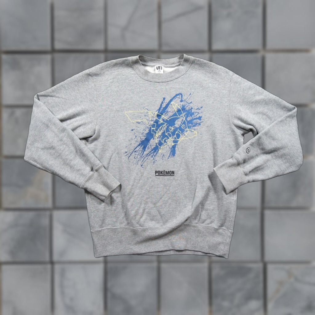Uniqlo VINTAGE Pokemon Sweatshirt Mens XSmall Gray Crewneck Uniqlo Meguru Yamaguchi Pikachu Size US XS / EU 42 / 0 - 1 Thumbnail