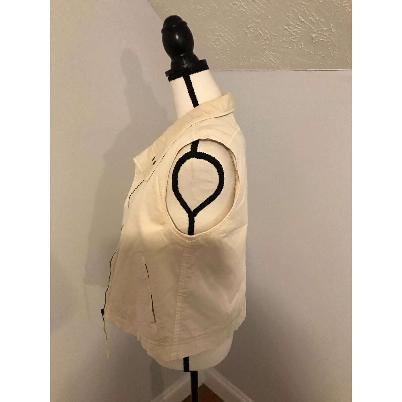 Anthropologie Anthropologie Marrakech Cream/Ivory Fleece Lined Vest Size M / US 6-8 / IT 42-44 - 3 Thumbnail