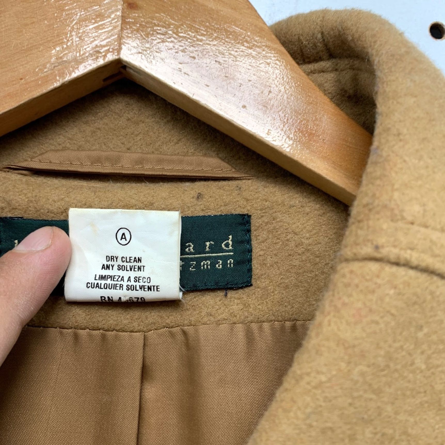Vintage VINTAGE Harve Benard Wool Trench Coat Womens 16 Camel Swing Overcoat Beige Wool Long Coat 16 Womens Mens? Size XXL / US 16-18 / IT 52-54 - 6 Thumbnail