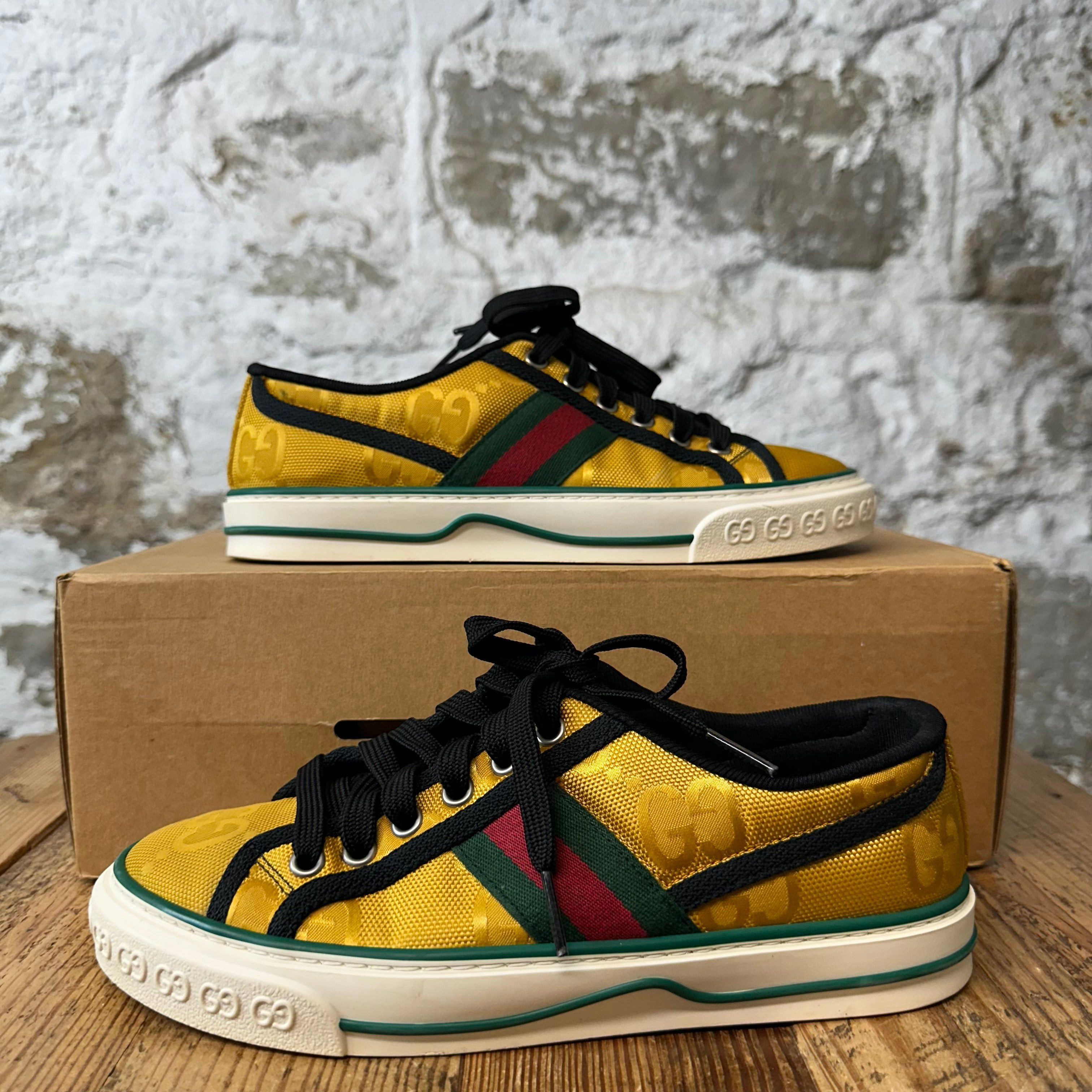 Gucci Gucci Tennis 1977 Yellow GG Nylon Sneaker Sz 4.5 (36) Size US 5 / EU 37 - 1 Thumbnail