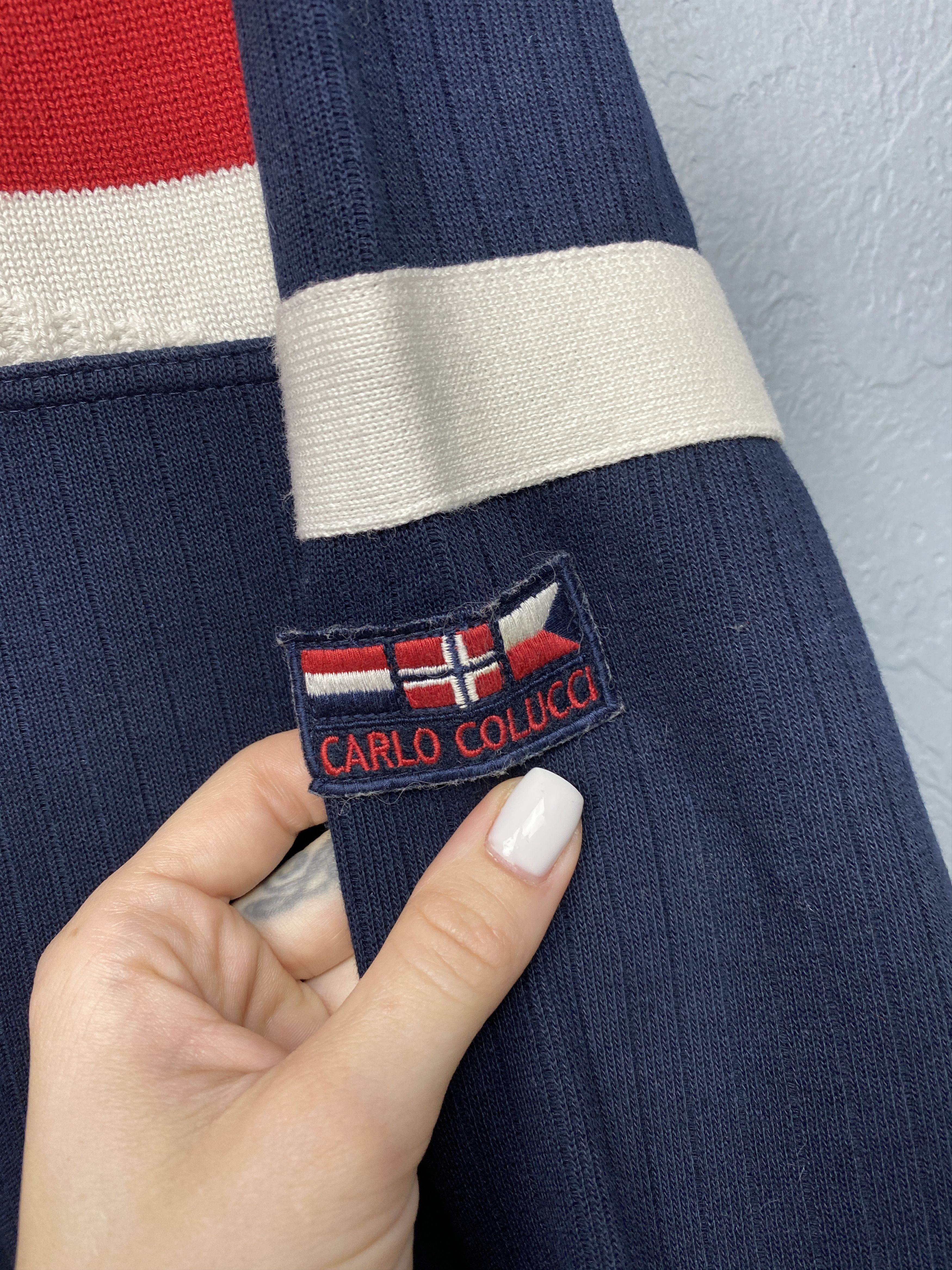 Carlo Colucci Carlo Colucci Vintage Mens Knit Crew Neck Sweater Size US L / EU 52-54 / 3 - 3 Thumbnail