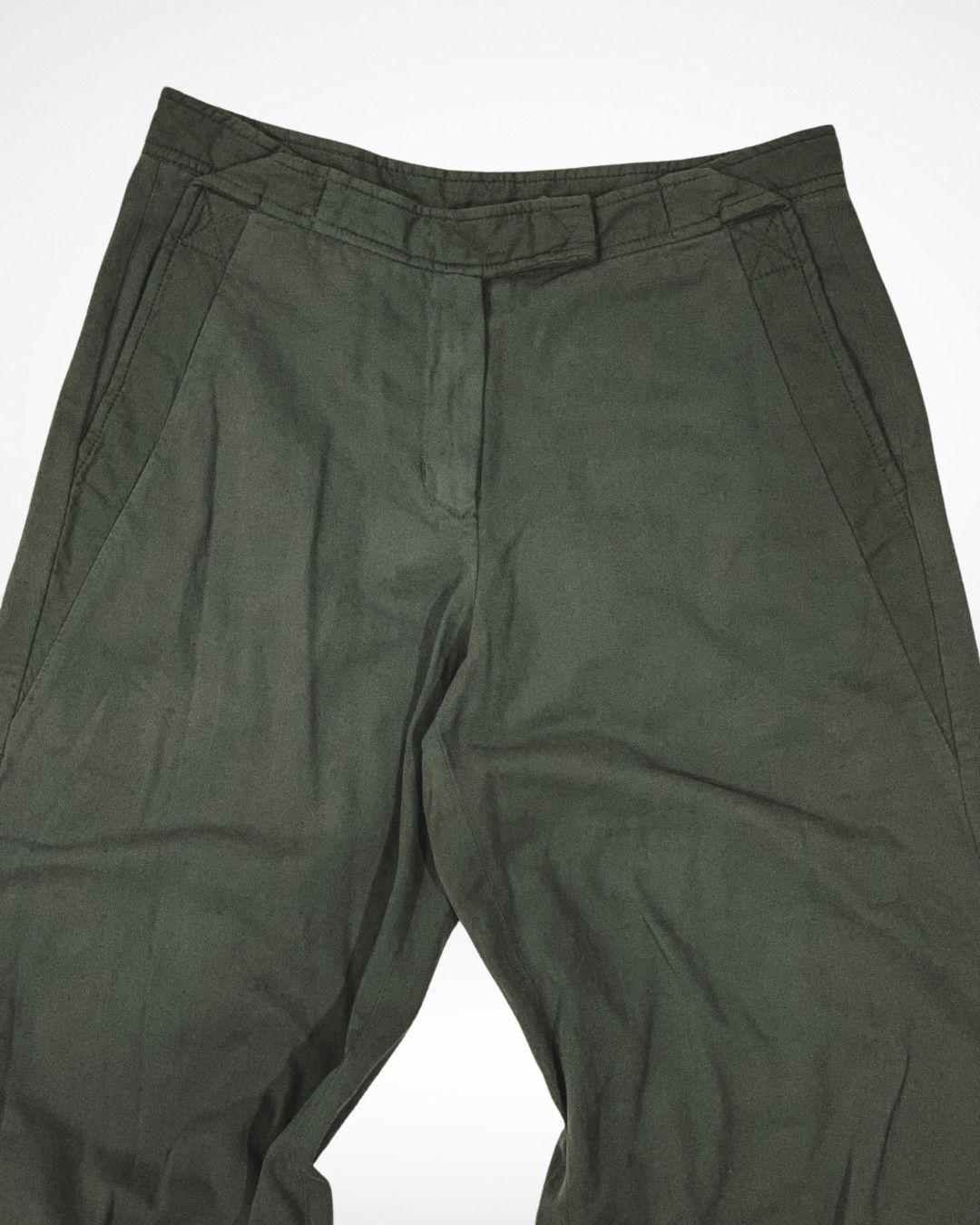 Hussein Chalayan A/W 04 Crackerjack Wide Leg Raw Hem Sailor Pants Size US 30 / EU 46 - 2 Thumbnail