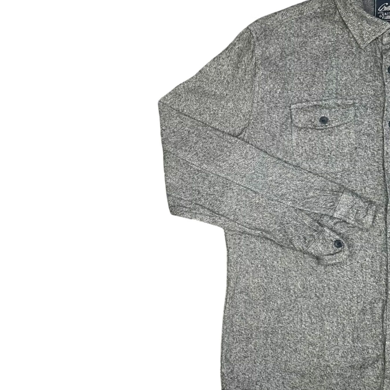 Grayers VINTAGE Crayers Heritage Flannels Shirt Men's Long Sleeve Button Up Large Gray Cotton Flannel Herringbone Pocket Button-Down Size US L / EU 52-54 / 3 - 4 Thumbnail