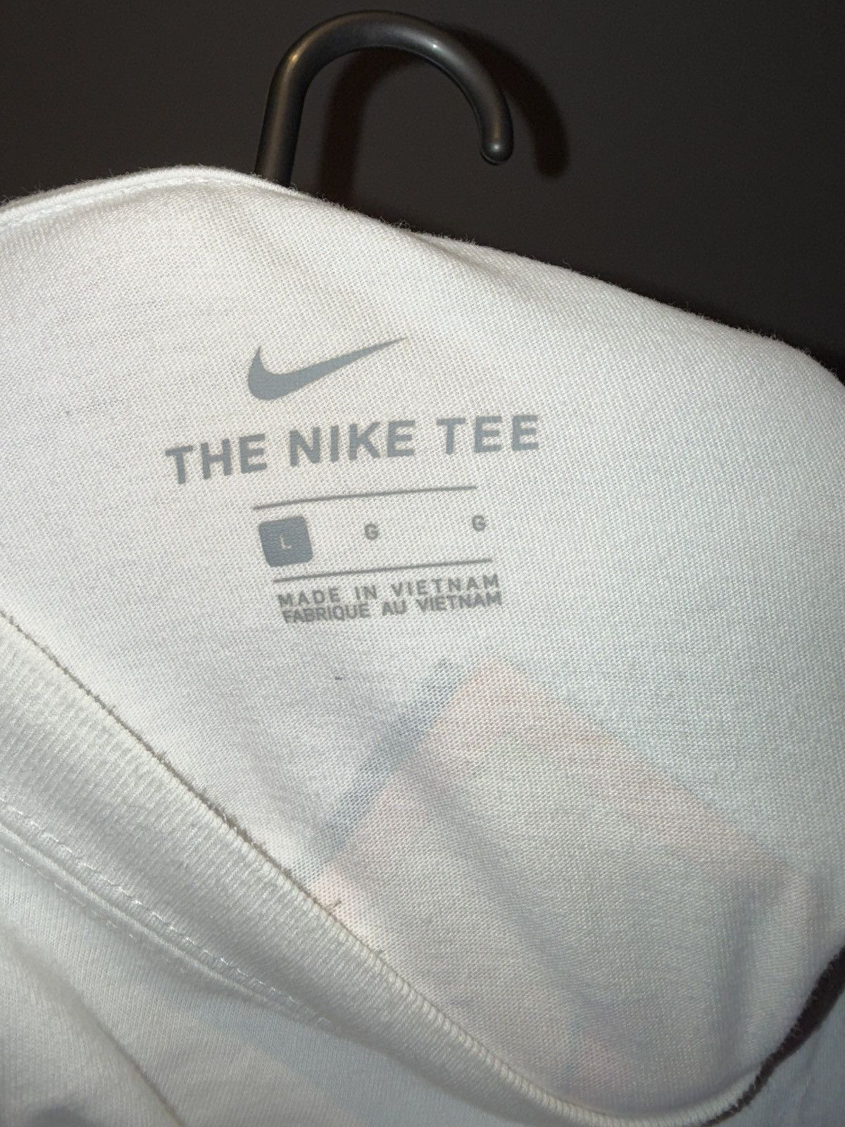 Nike White Nike Tee Size US L / EU 52-54 / 3 - 3 Thumbnail