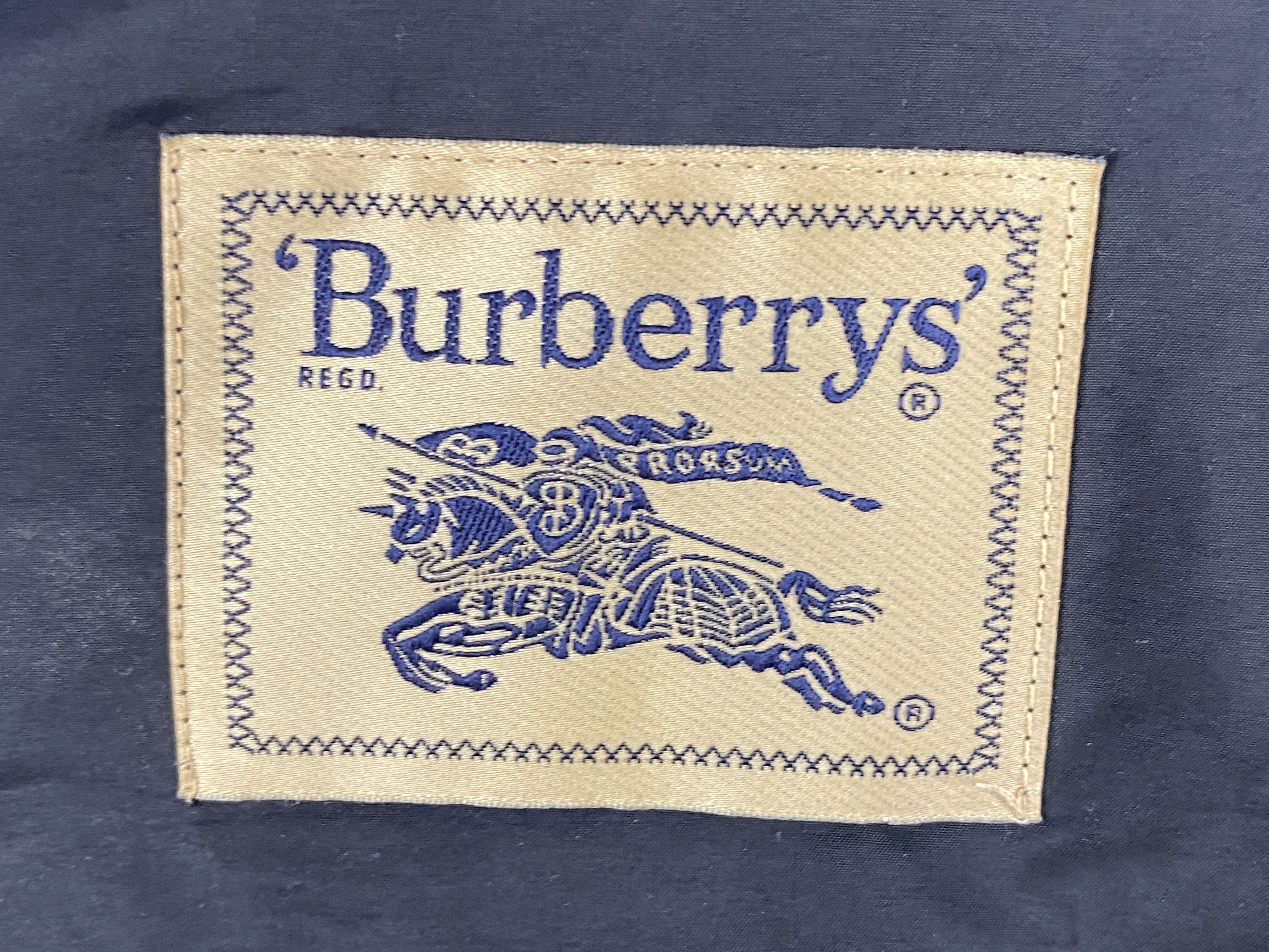Burberry × Designer × Vintage 90s Burberrys Vintage Men's Peacoat - L Size US L / EU 52-54 / 3 - 7 Thumbnail