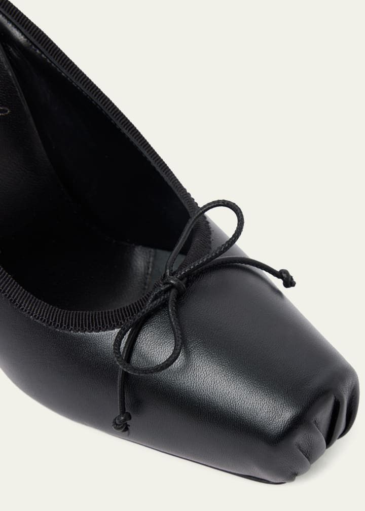 Christian Louboutin os11x0526 Cassia 100mm Ballerina Mules Pumps in Black Size US 11 / IT 41 - 3 Thumbnail