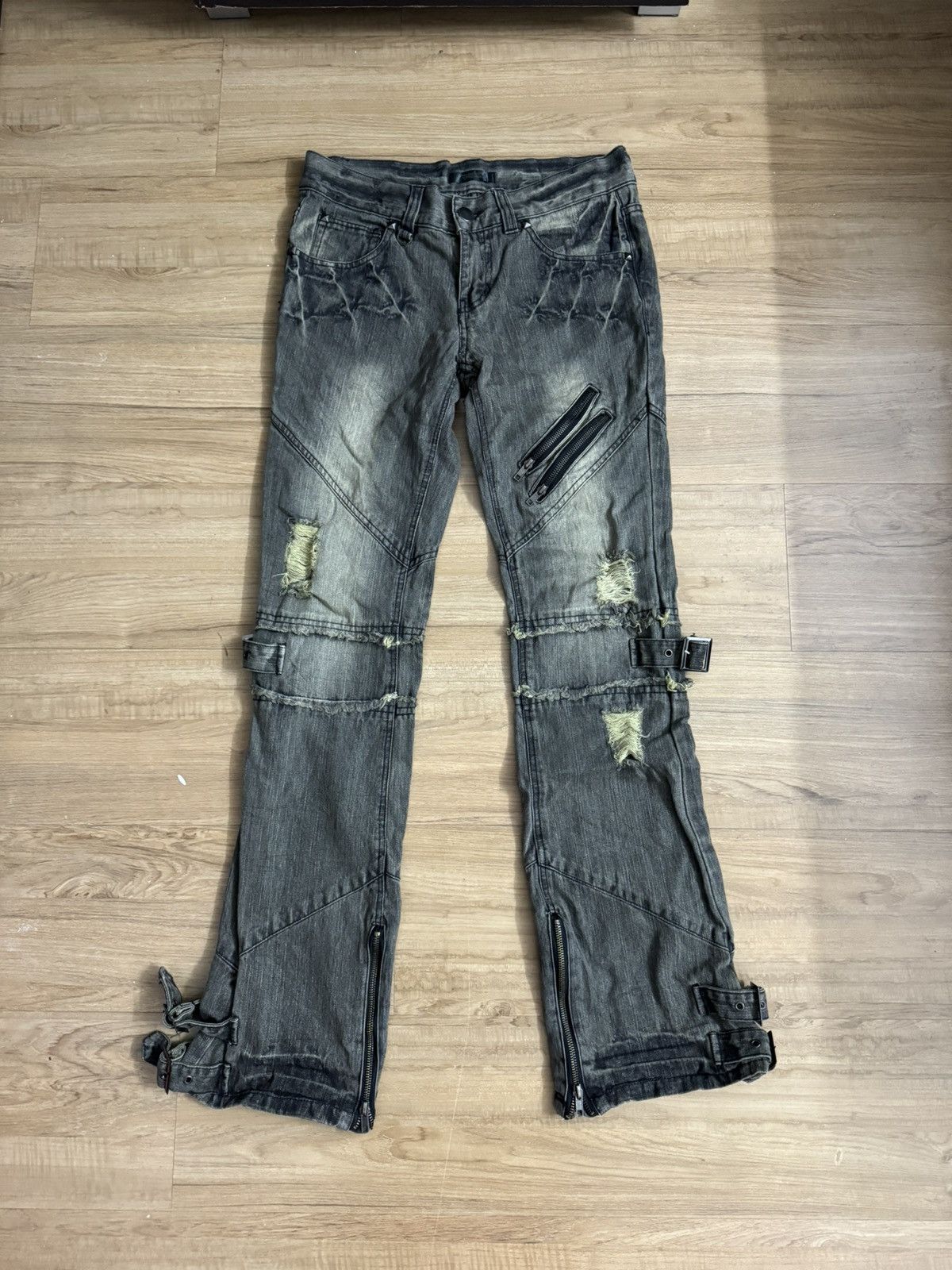 Image of Seditionaries Black Baccara Bondage Jeans, Men's (Size 31)