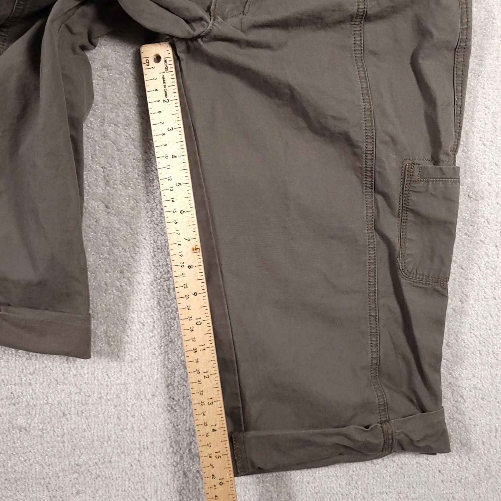 Lee Lee Riders Copper Cropped Cargo Capri Pants Women's 9/10 M Brown Outdoors - Cotton, Khaki? No, Brown Outdoors Size 30" / US 8 / IT 44 - 7 Thumbnail