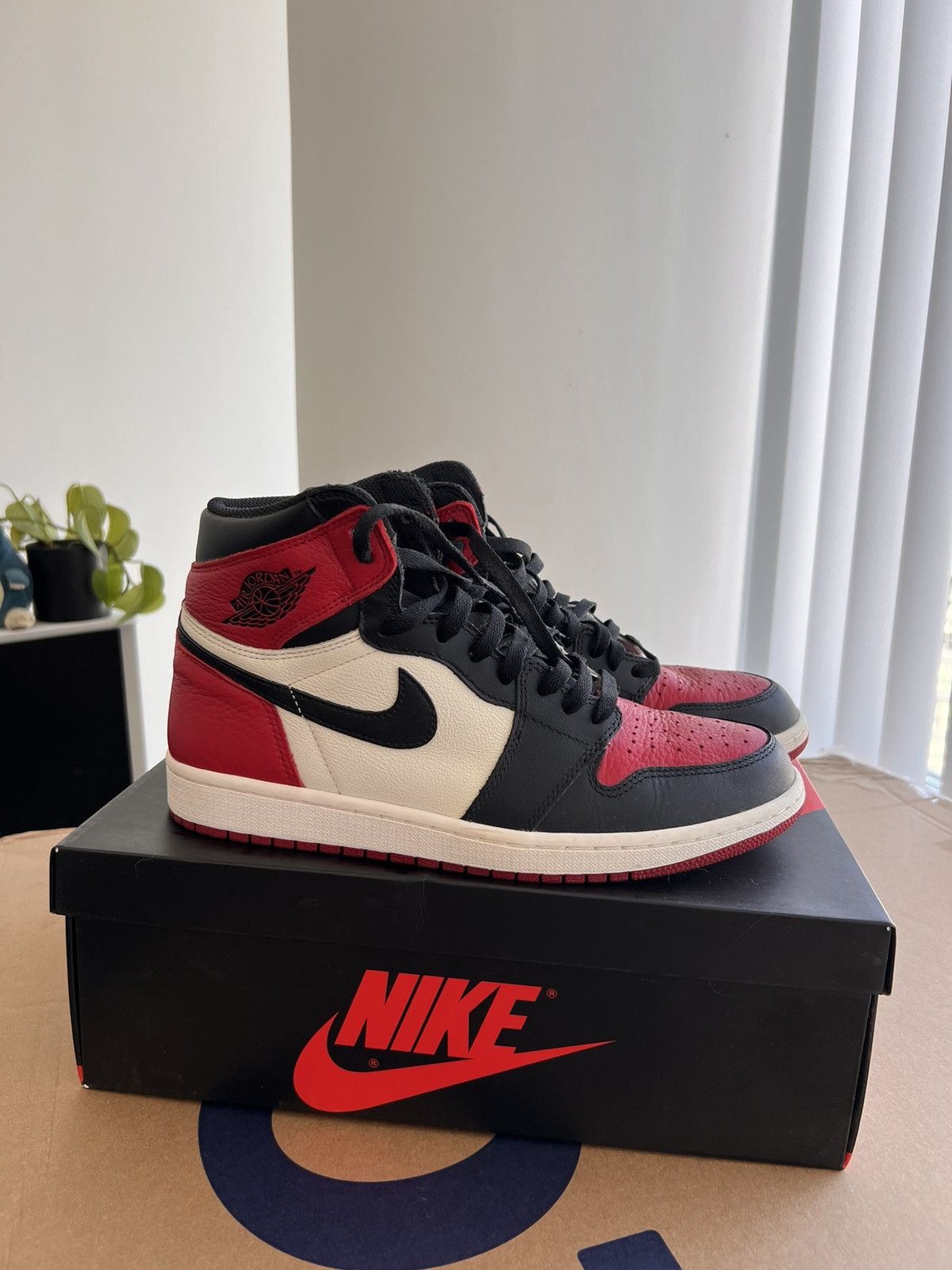 Jordan Brand Air Jordan Retro 1 High Bred Toe Size US 10.5 / EU 43-44 - 2 Thumbnail