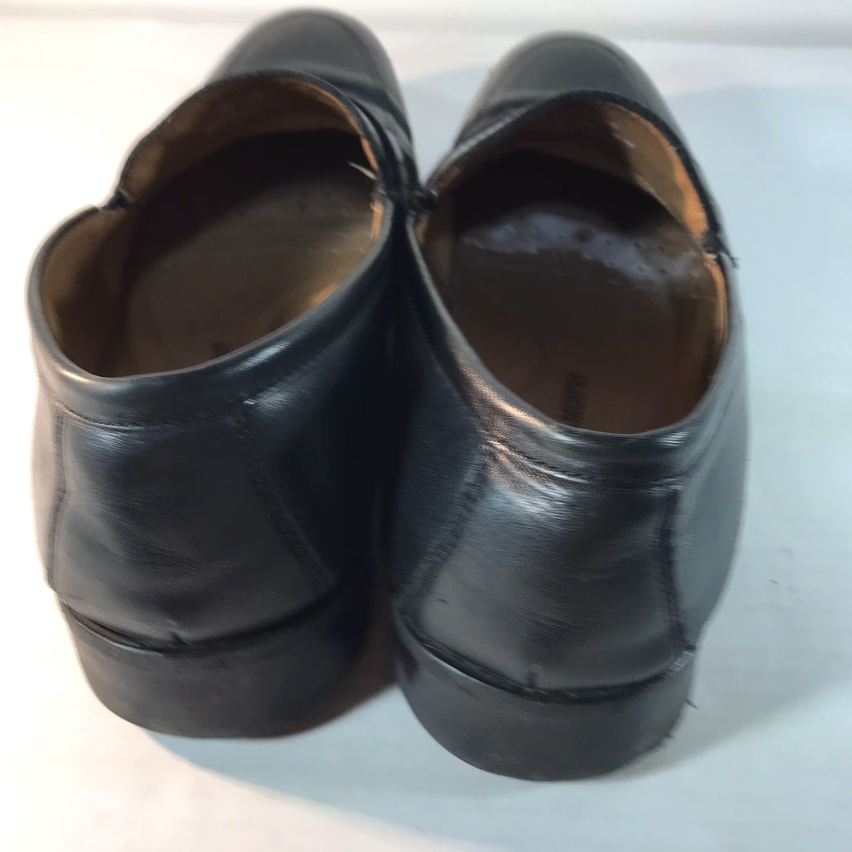 Johnston & Murphy Johnston Murphy Penny Loafers Leather Dress Shoes Men Size 9M Black Comfort Slip On Size US 9 / EU 42 - 4 Thumbnail