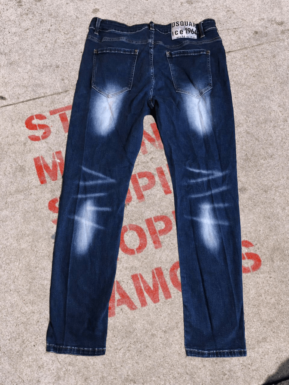 Dsquared2 Dsquared2 Denim Jeans Stretch Destroyed Ripped Skinny Jeans Size US 38 / EU 54 - 1 Thumbnail
