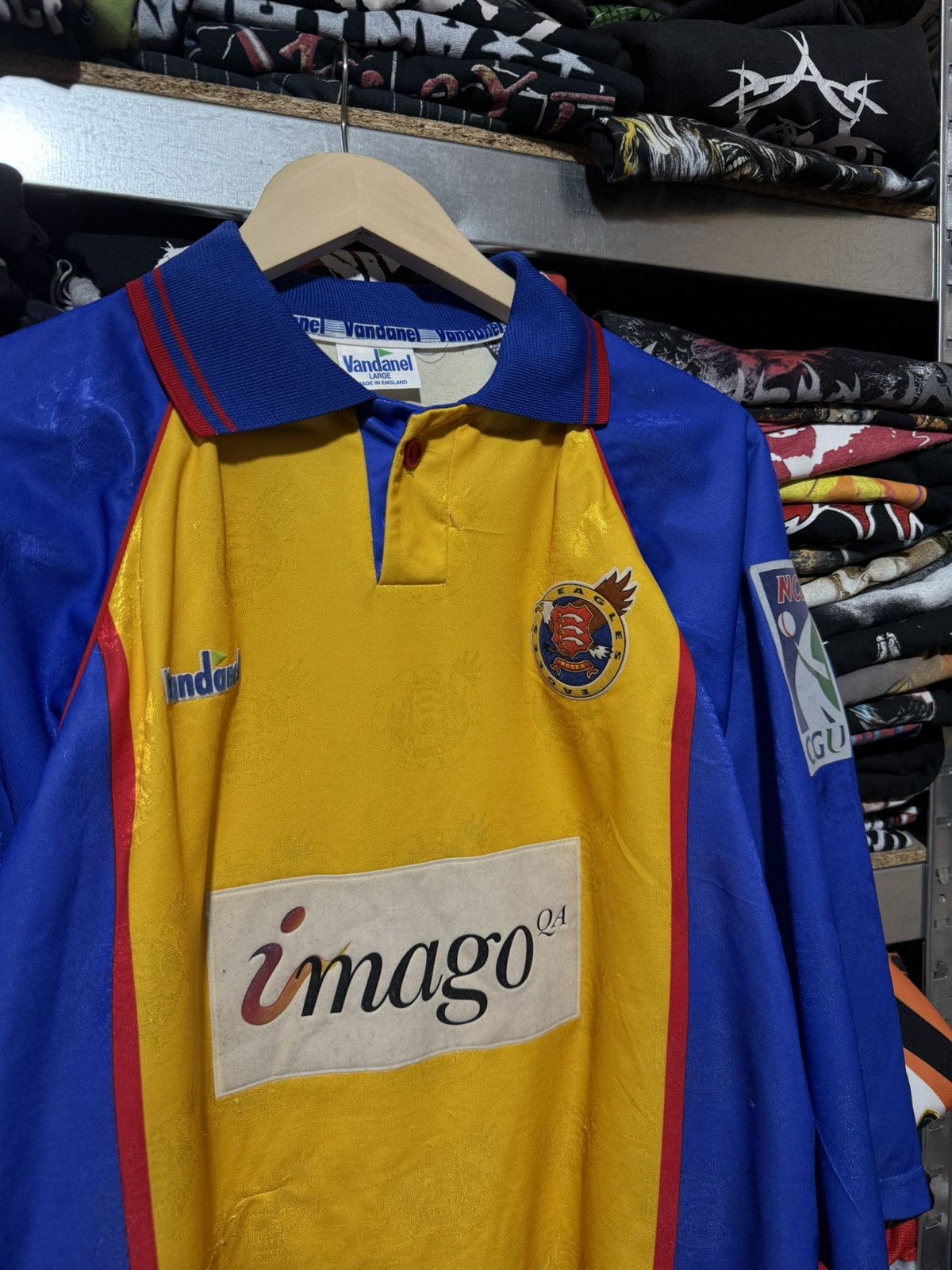 Vintage Vintage Essex Eagles Petters #18 Match Worn Cricket Jersey Size US XL / EU 56 / 4 - 5 Thumbnail