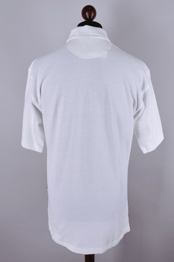 Adidas Adidas Vintage Trefoil White Polo Shirt Size M Size US M / EU 48-50 / 2 - 3 Thumbnail