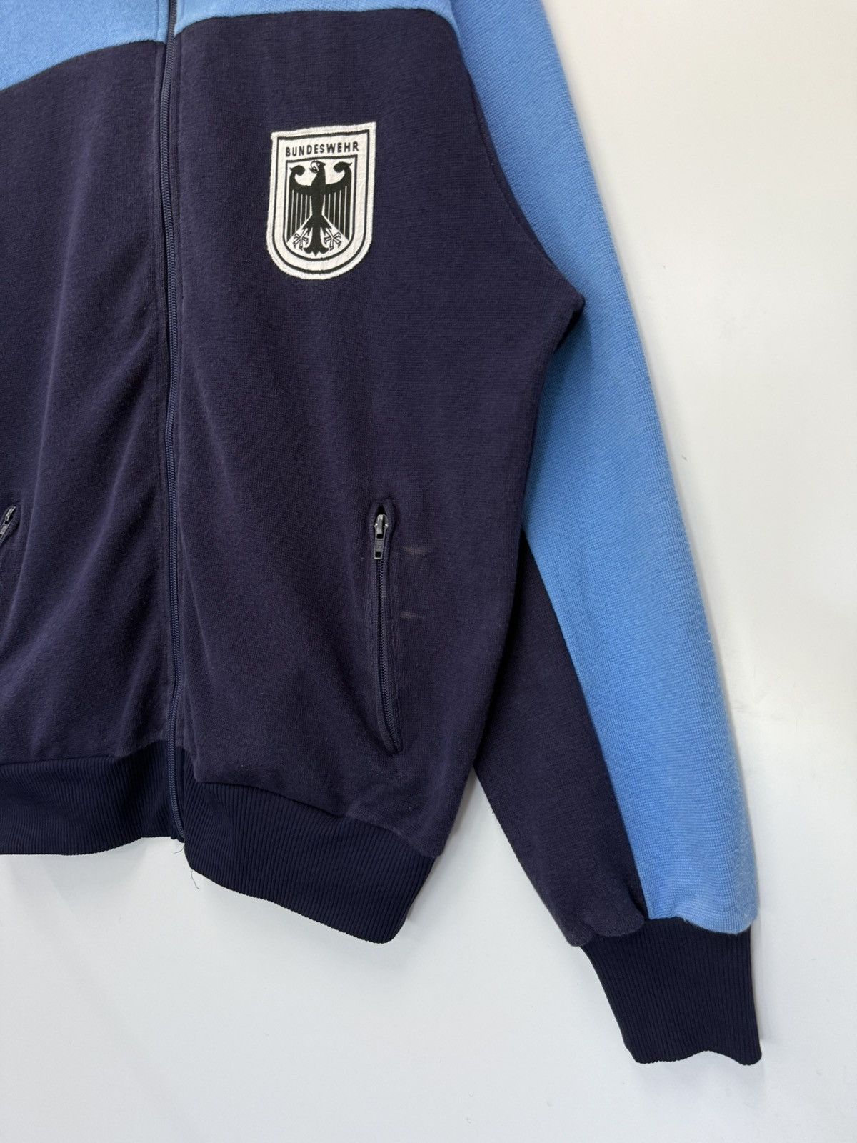 Vintage 🔥 80s Bundeswehr Germany Military Track Jacket - 52 Size US L / EU 52-54 / 3 - 2 Thumbnail