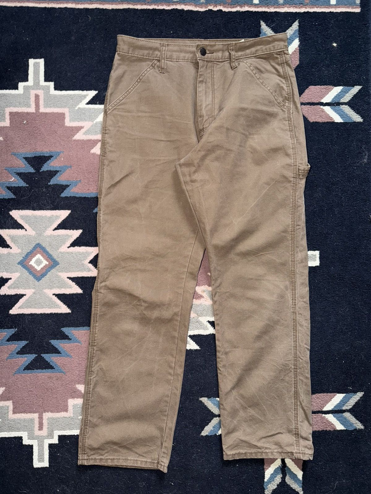 Rustler Rustler Painter’s / Carpenter Pants – Brown – 30x30 Size US 30 / EU 46 - 3 Thumbnail