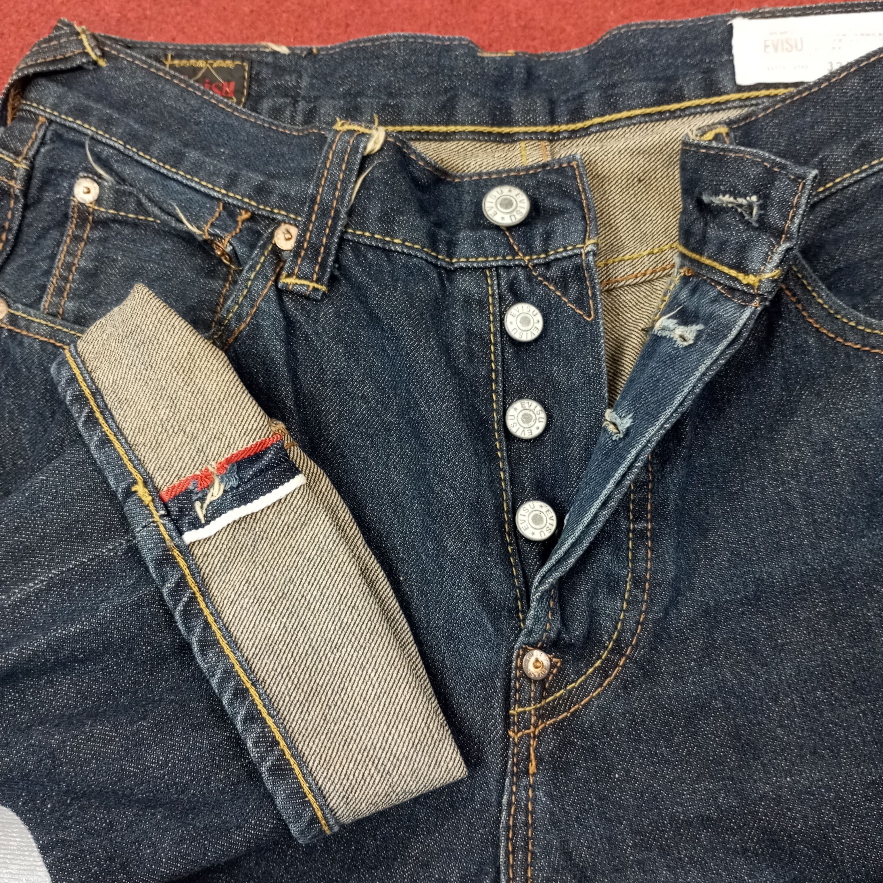 Japanese Brand Vintage Evisu Japanese Brand Custom Daicock Jeans c244n11 Size US 30 / EU 46 - 12 Thumbnail