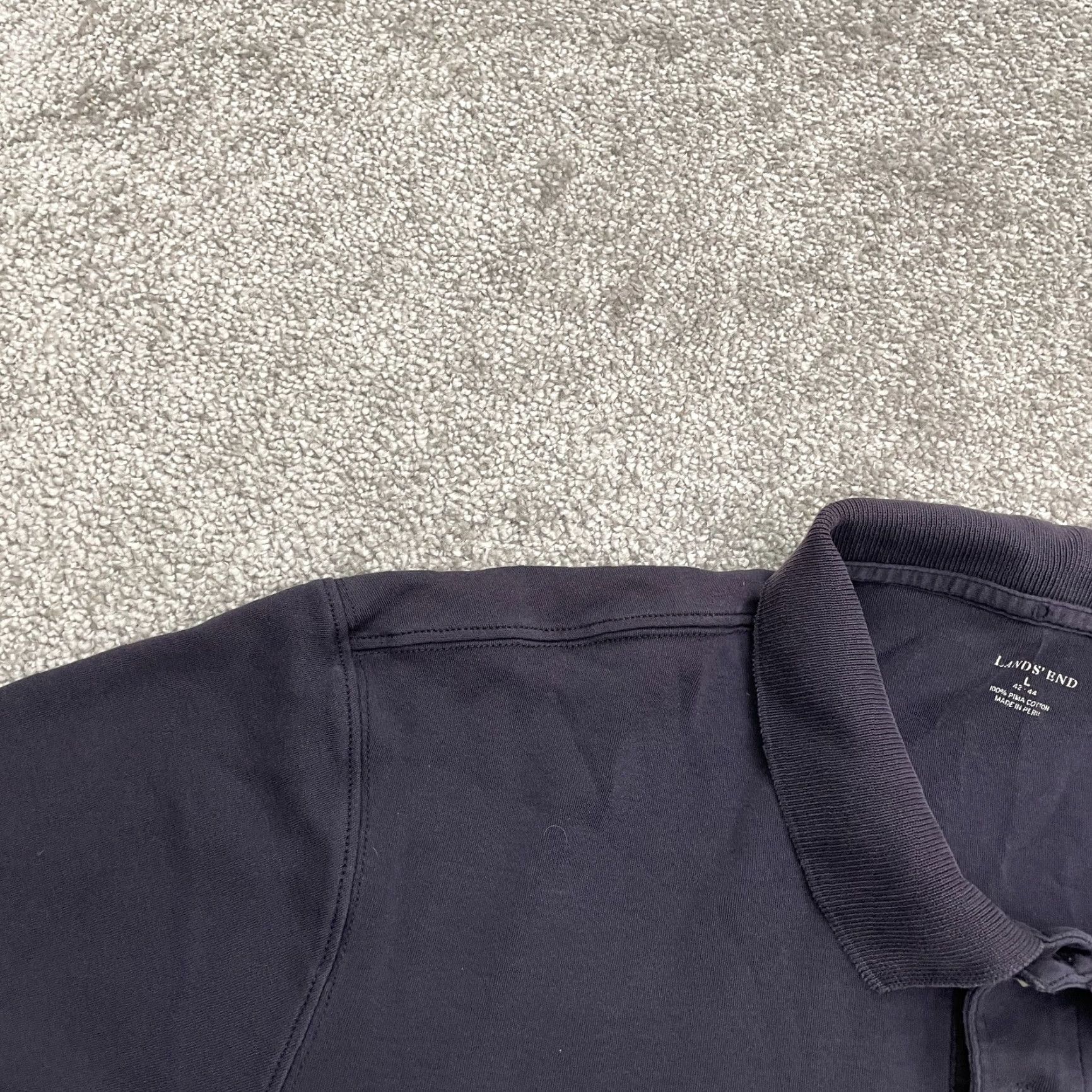 Lands' End Lands' End Polo Shirt Men's Large Purple Short Sleeve Cotton Activewear Golf Size US L / EU 52-54 / 3 - 4 Thumbnail