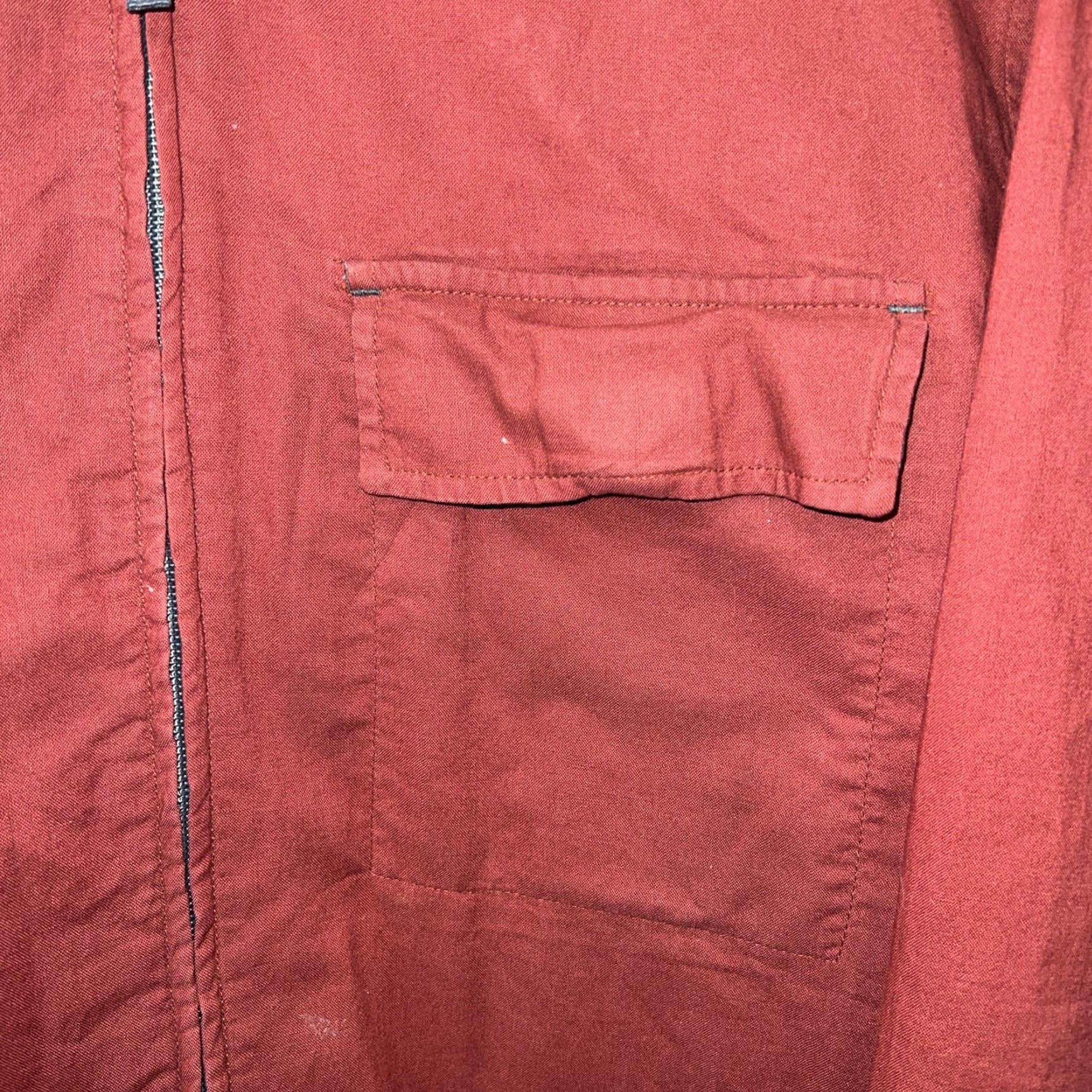 Celio Celio Jacket Red Full Zip Light Weight Mens Size L Size US L / EU 52-54 / 3 - 2 Thumbnail