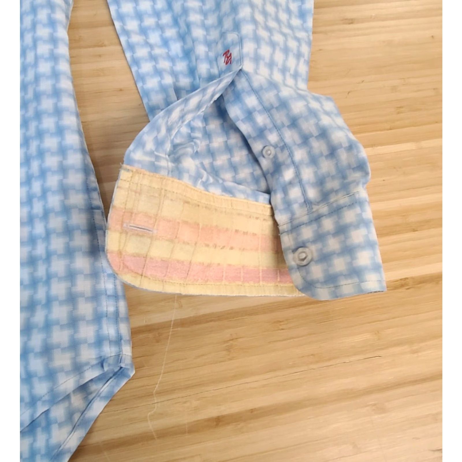 Robert Graham Robert Graham Gingham Plaid Blue White Long Sleeve Button-Up Shirt Size US L / EU 52-54 / 3 - 5 Thumbnail
