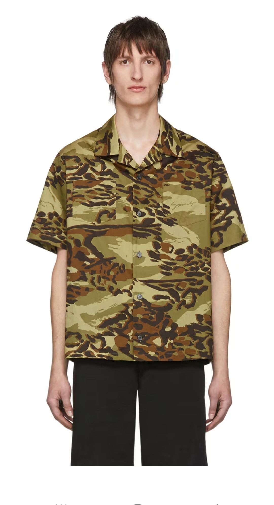 Givenchy Givenchy Camouflage Camp Shirt Size US XL / EU 56 / 4 - 1 Thumbnail