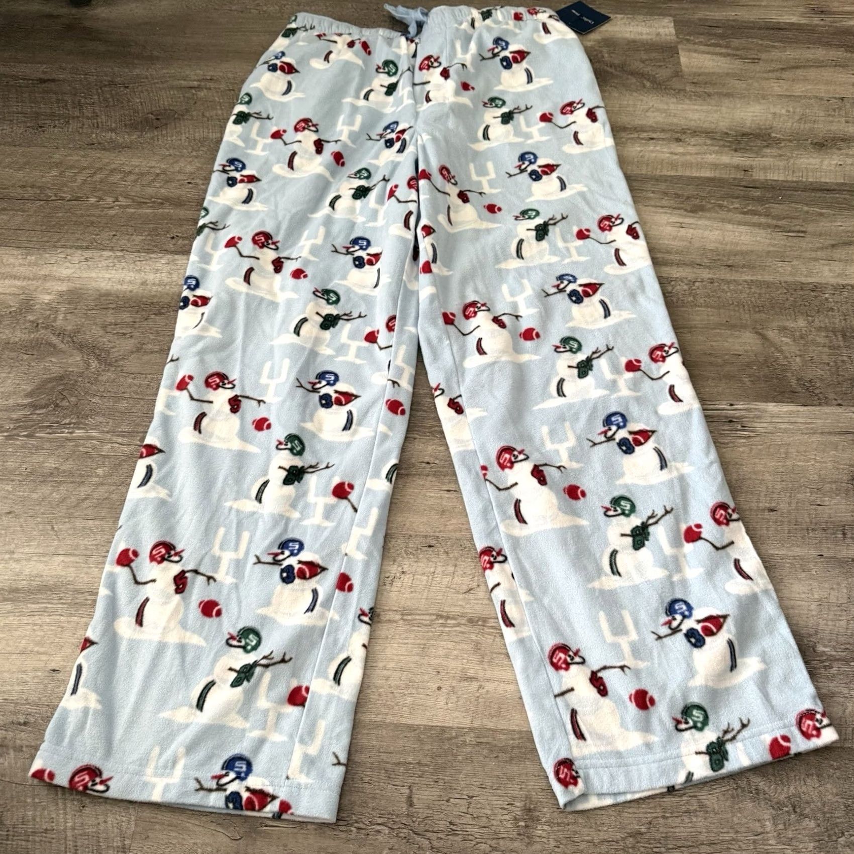 Croft & Barrow Croft & Barrow Fleece Pants Mens Large Football Snowmen Cozy Warm Lounge NEW Size US 33 - 3 Thumbnail