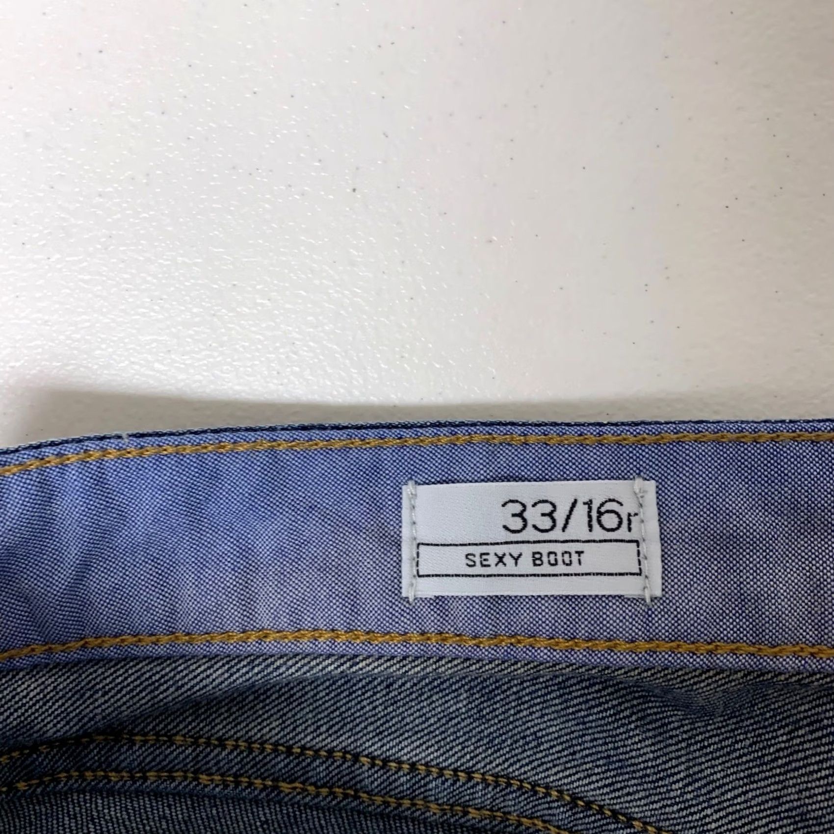 Gap Gap 1969 Sexy Boot Jeans Womens 33/16r Blue Medium Tint Stretch 5-Pocket Denim Bootcut 1969 Womens Jeans Regular Size 16 Size 38" / US 16 / IT 52 - 3 Thumbnail