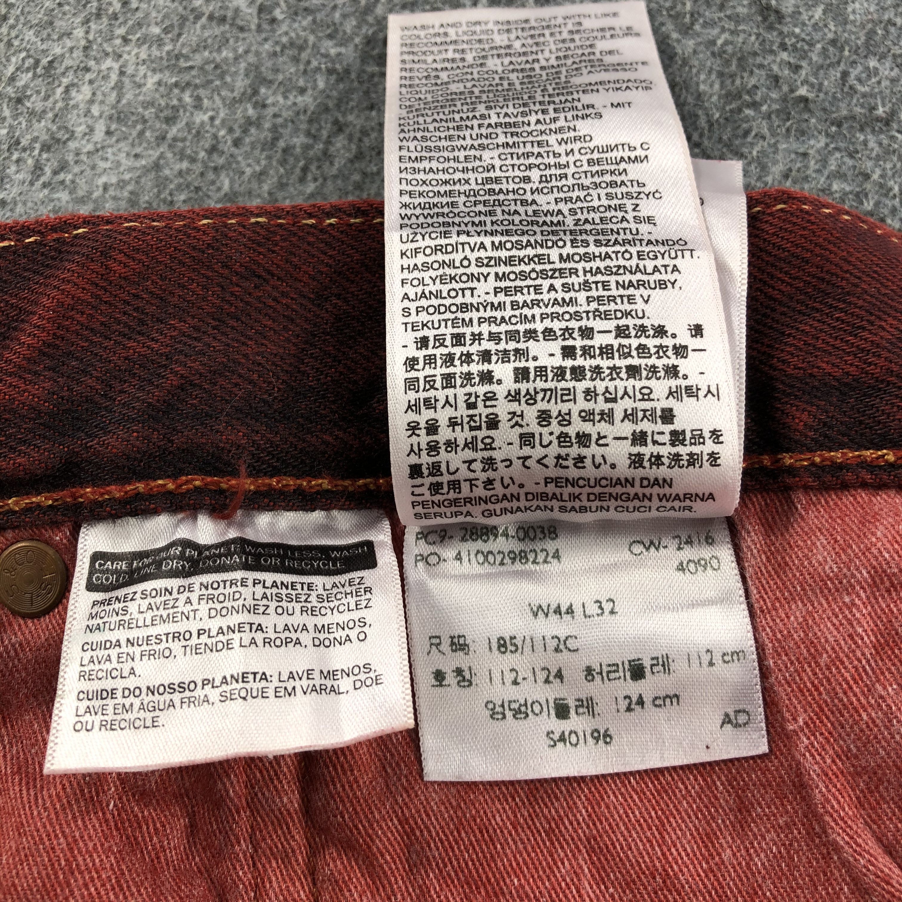 Levi's Vintage Levis 501 Jeans-J2007 Size US 44 / EU 60 - 11 Thumbnail