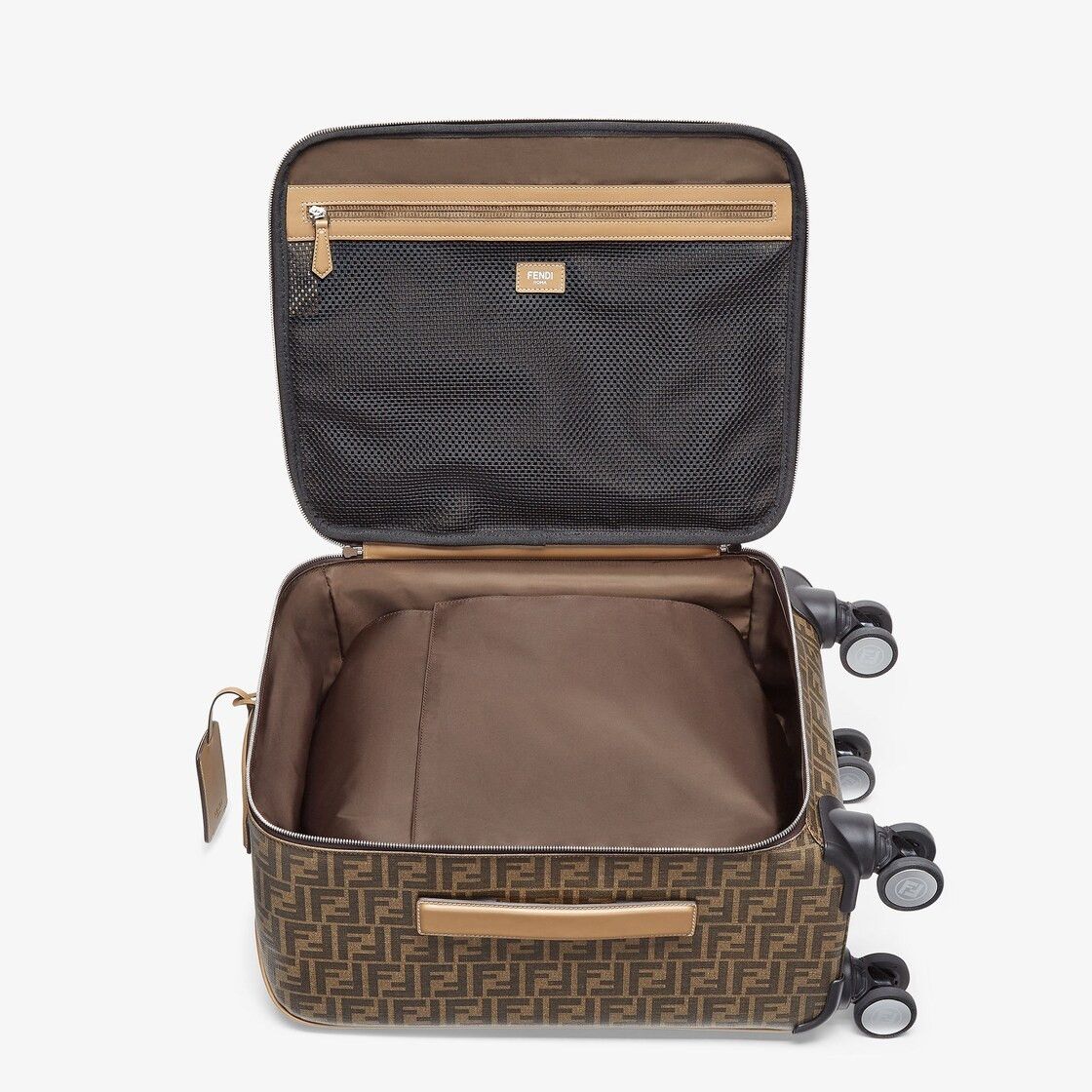 Fendi o1s1wg110925 Size: OS/Cabin Size Trolley in Beige Size ONE SIZE - 3 Thumbnail