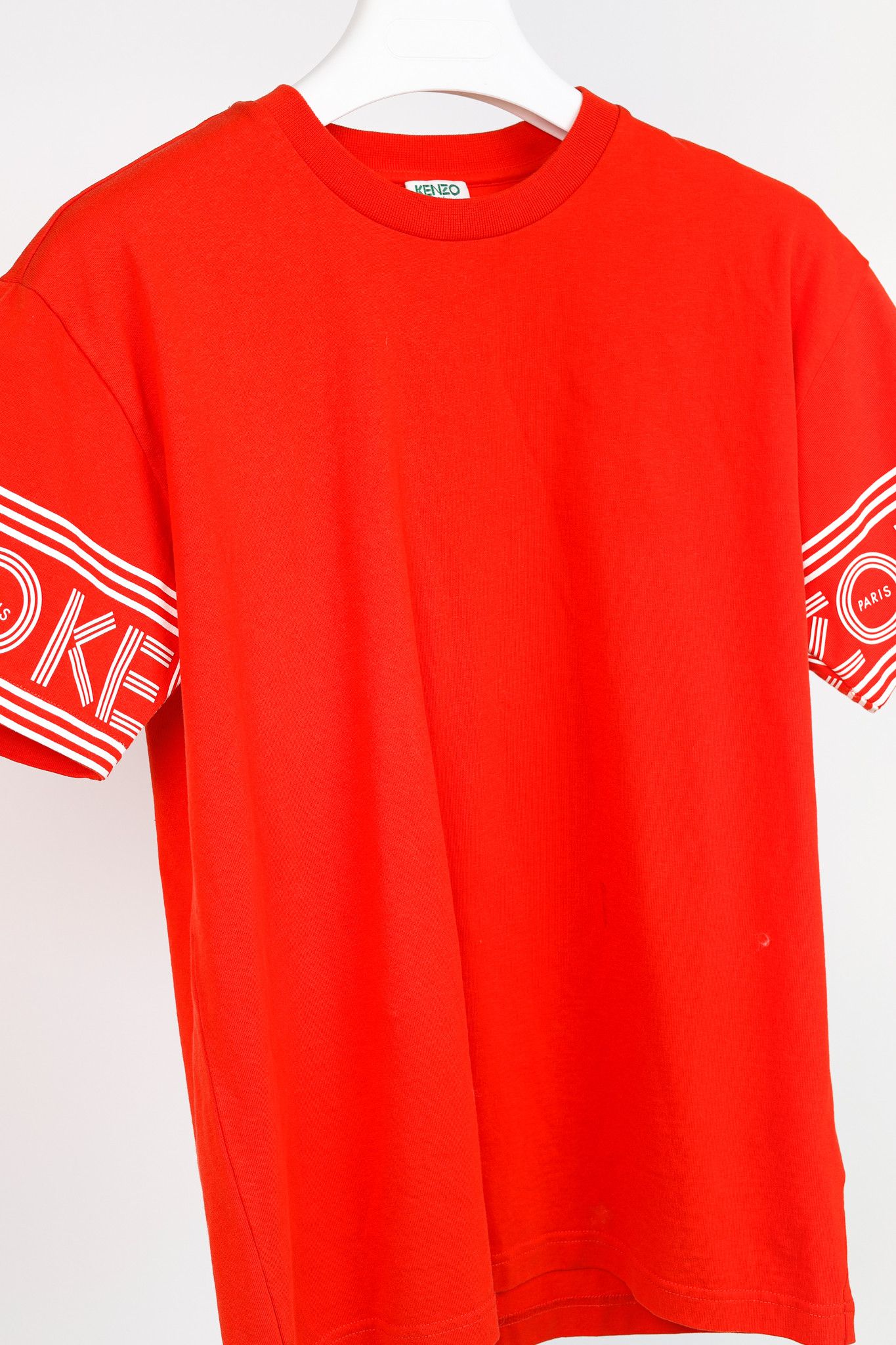 Kenzo KENZO Red Cotton Cuff Print Tee Size US S / EU 44-46 / 1 - 3 Thumbnail